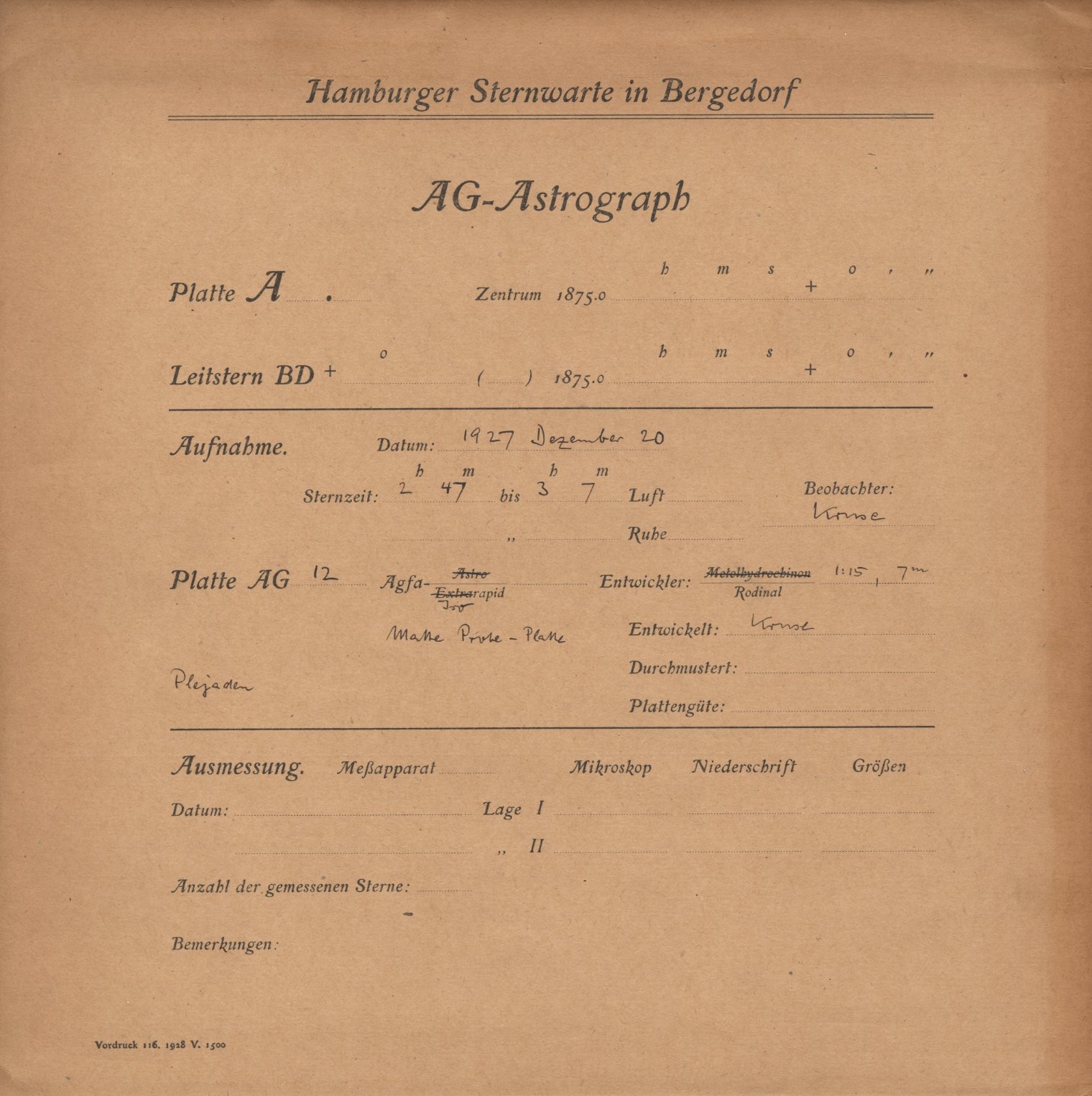 Plattenhuelle AG00012