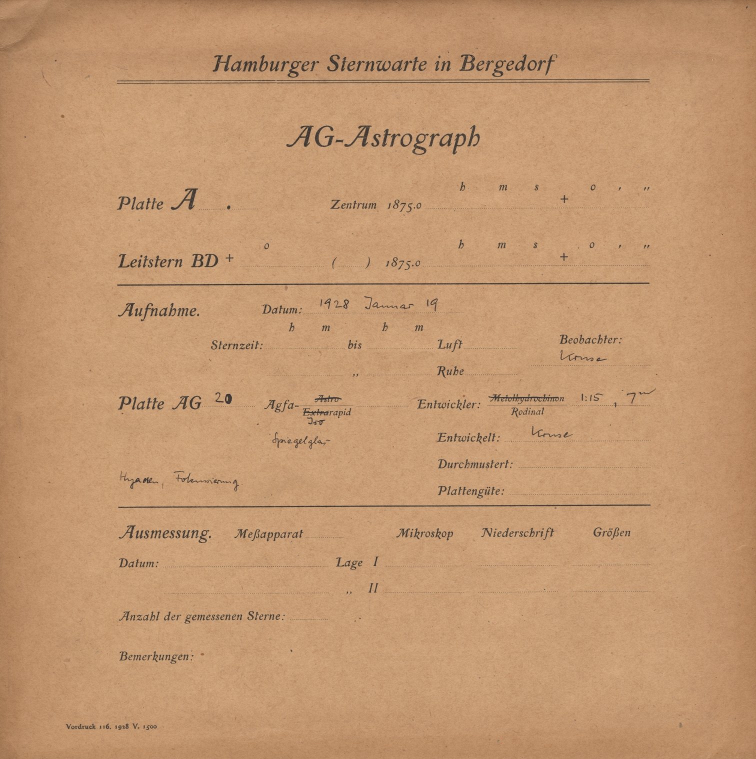 Plattenhuelle AG00020