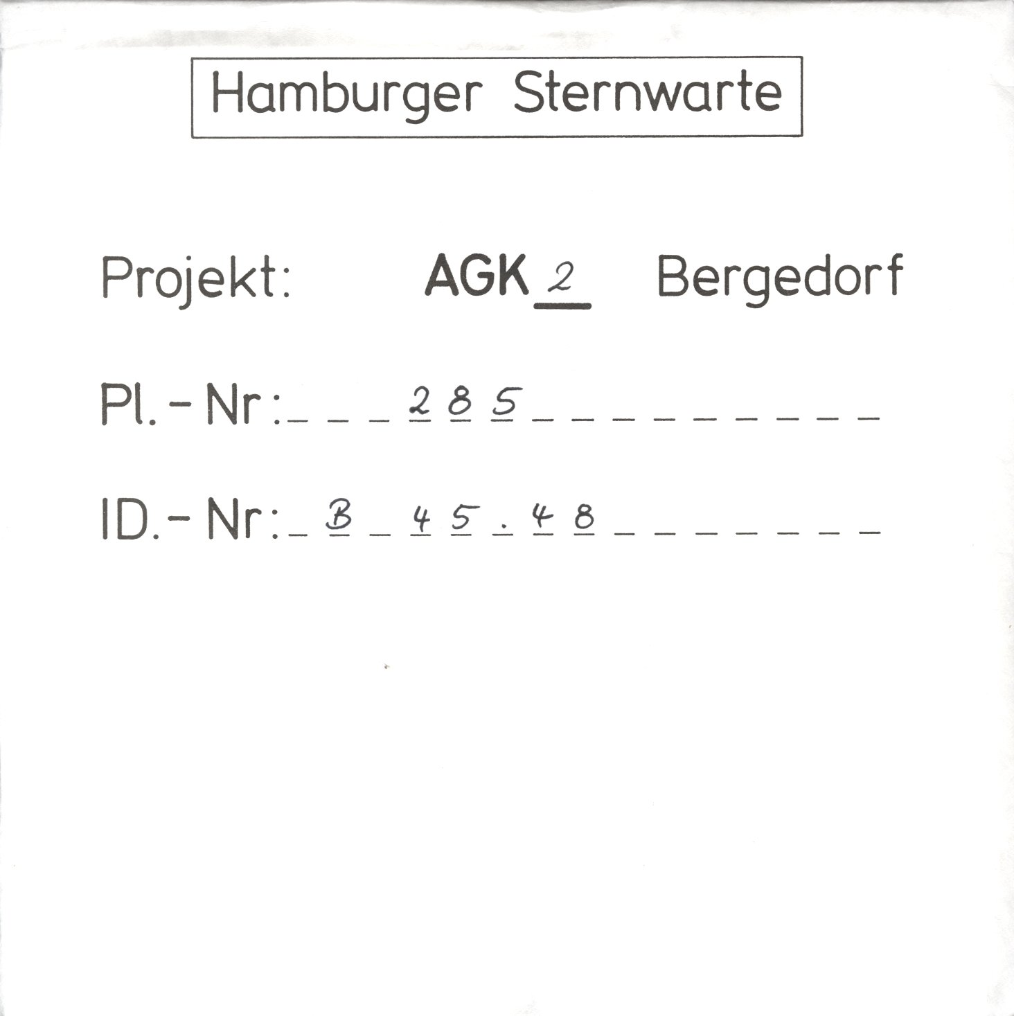 Plattenhuelle AG00285