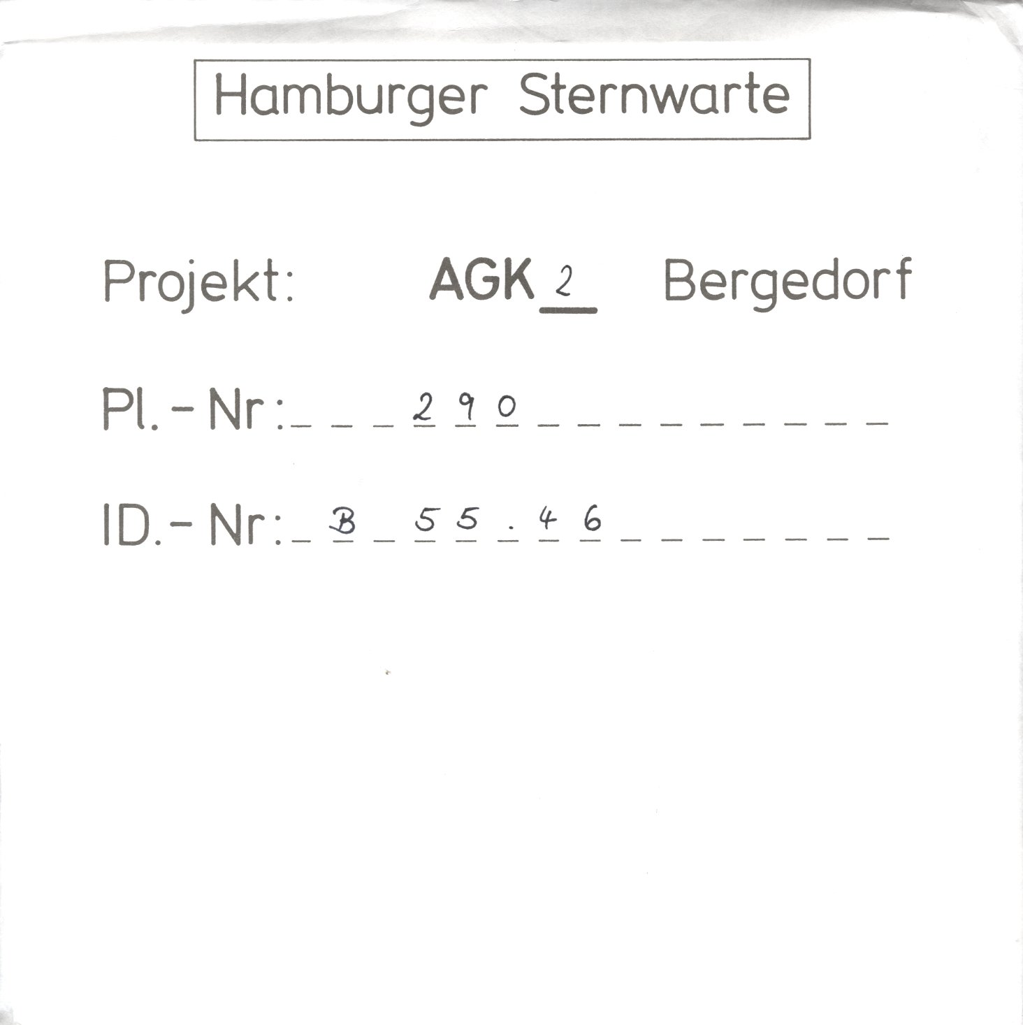 Plattenhuelle AG00290