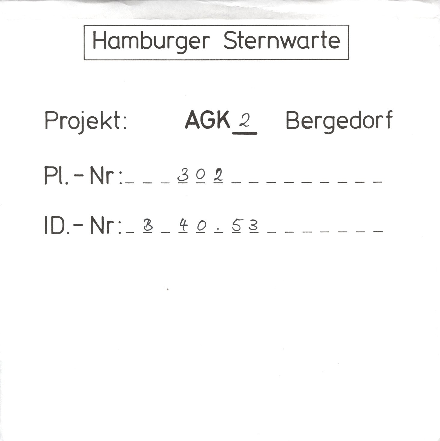 Plattenhuelle AG00302