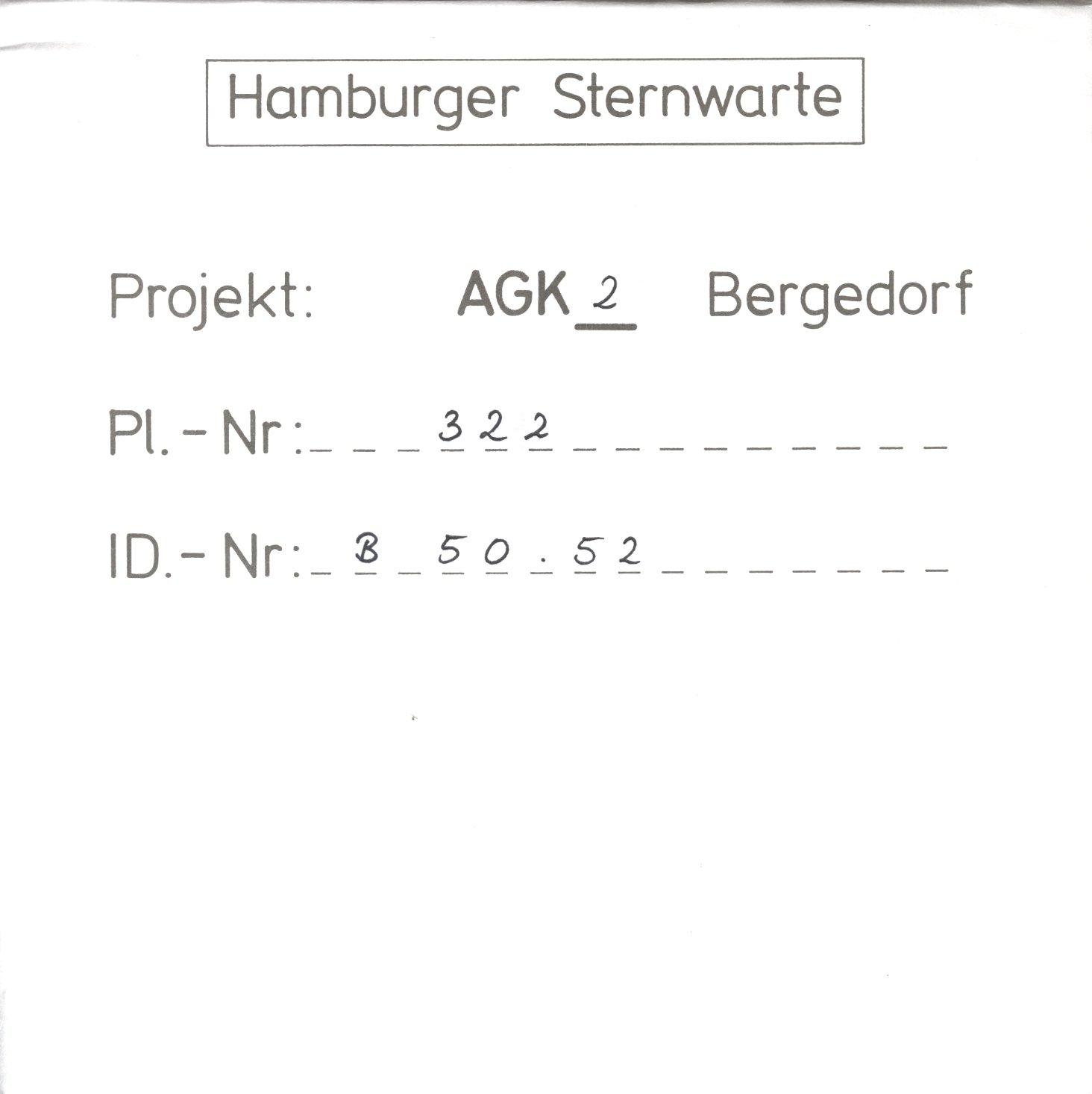 Plattenhuelle AG00322