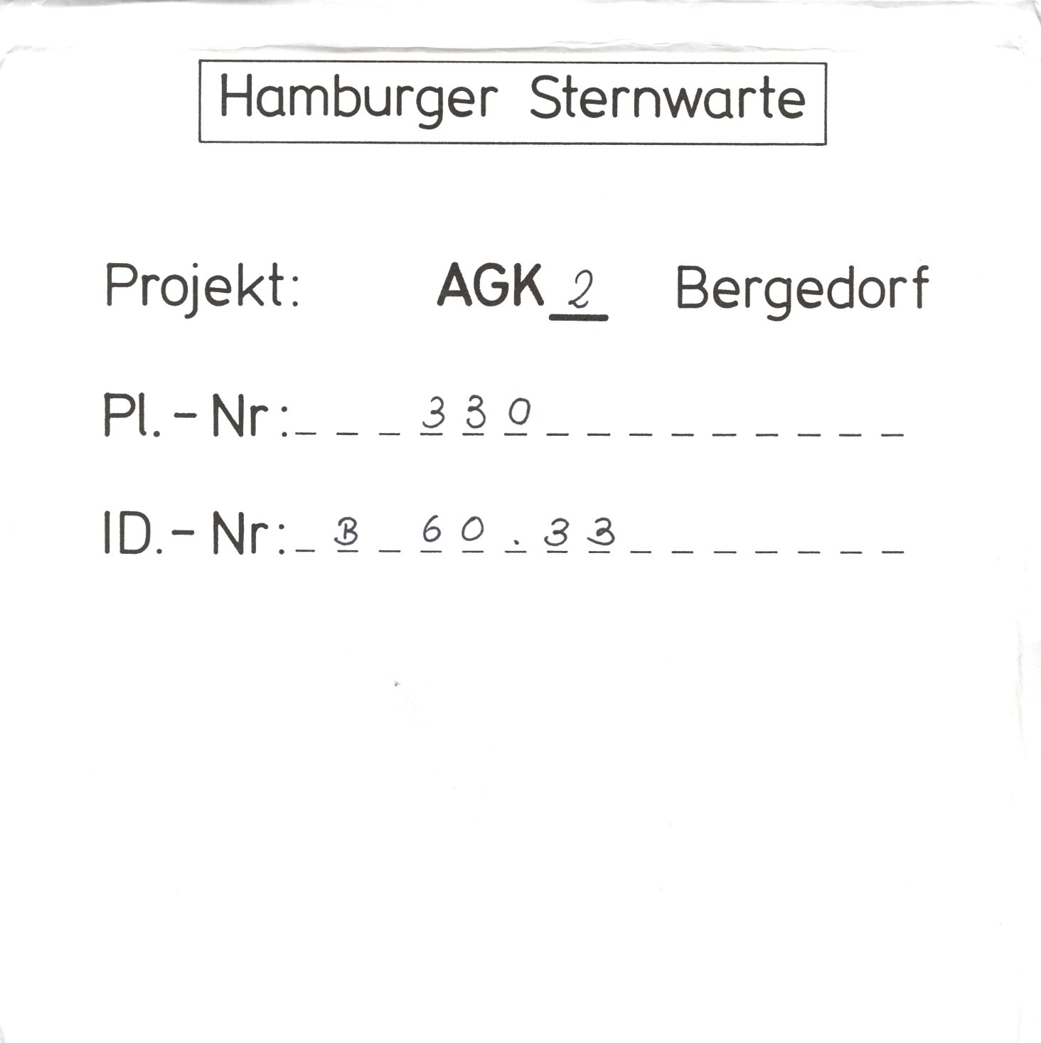 Plattenhuelle AG00330