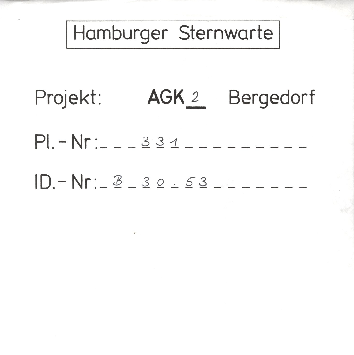 Plattenhuelle AG00331