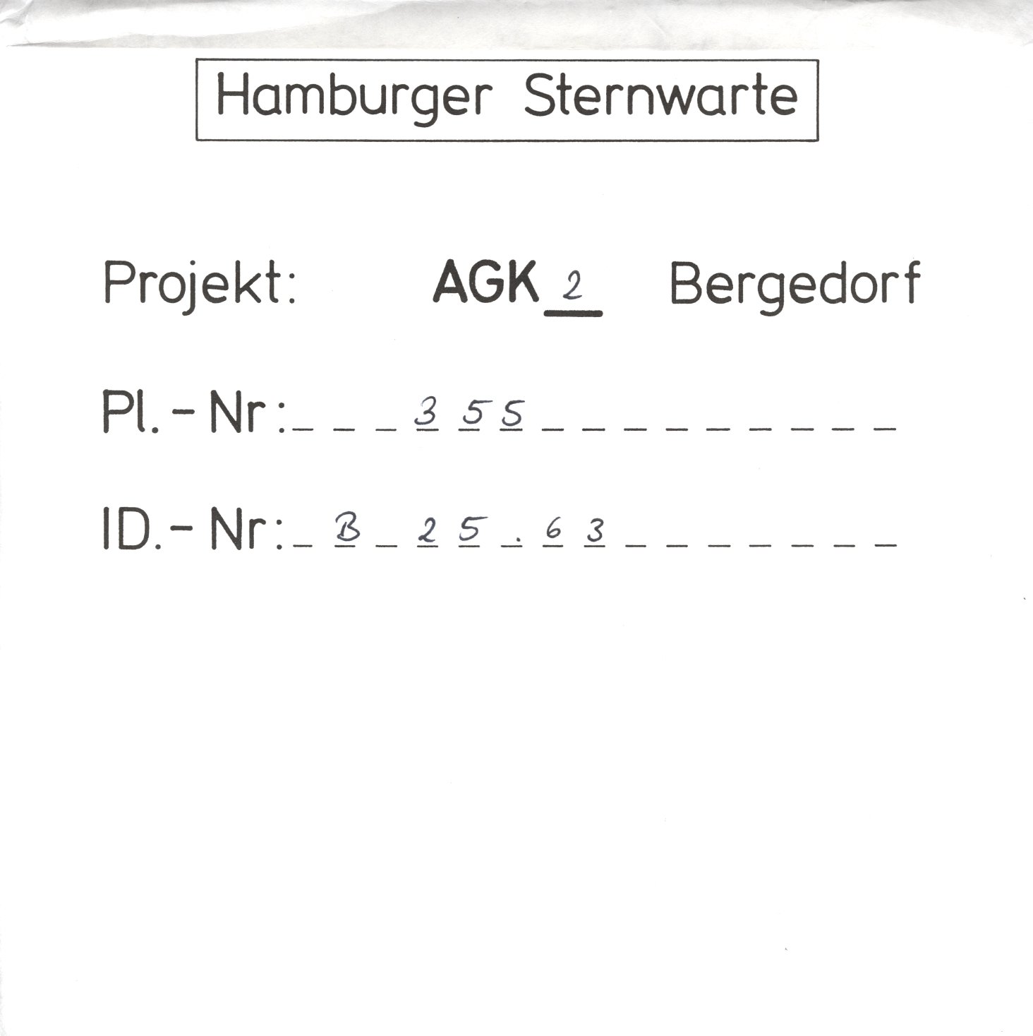Plattenhuelle AG00355