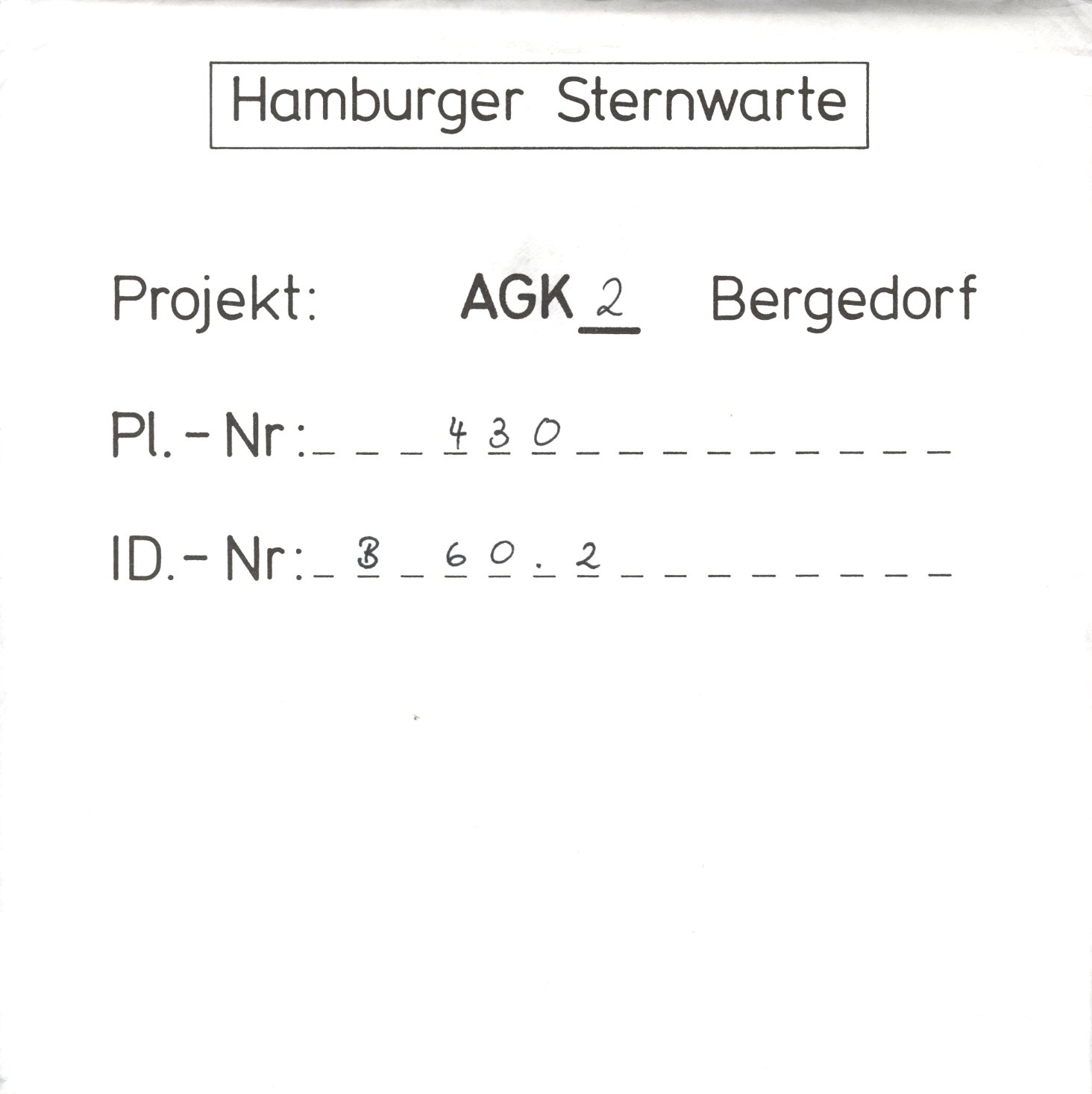 Plattenhuelle AG00430