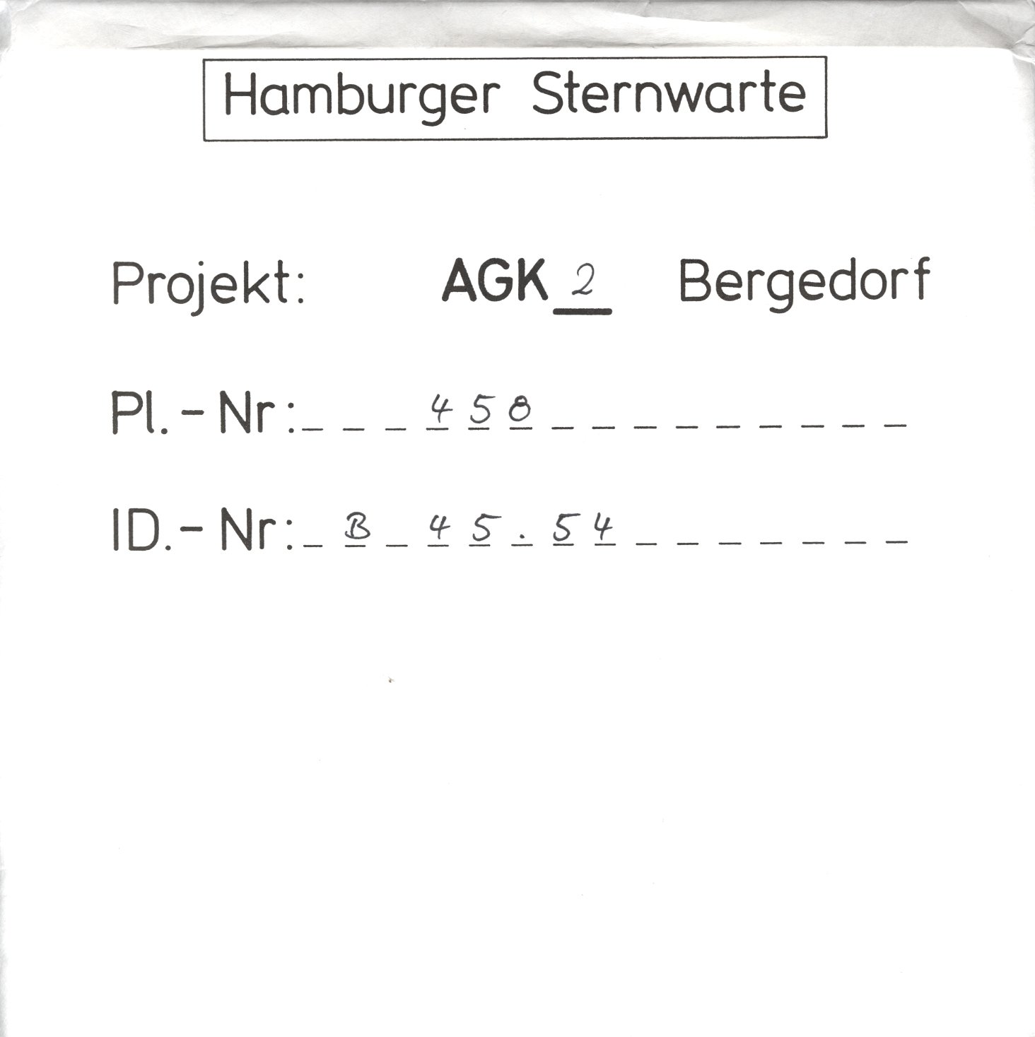 Plattenhuelle AG00458