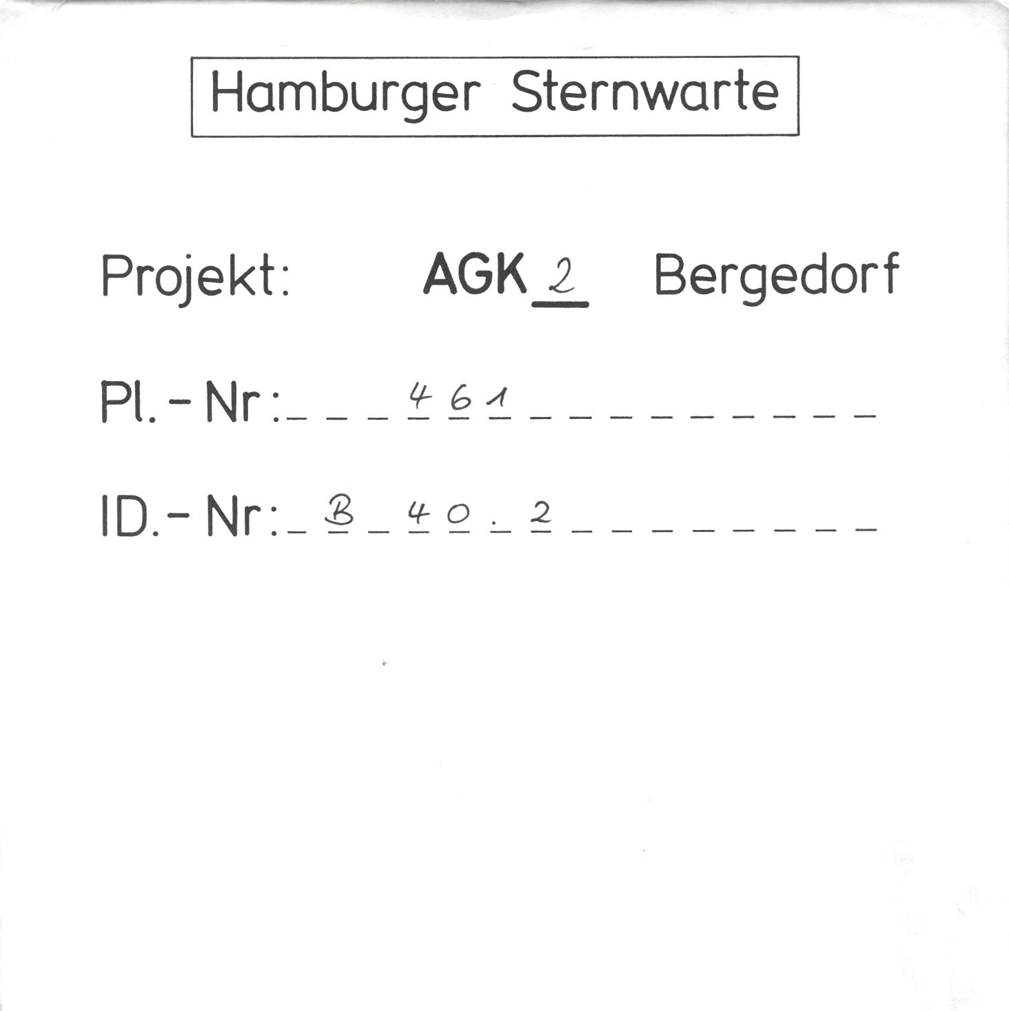 Plattenhuelle AG00461