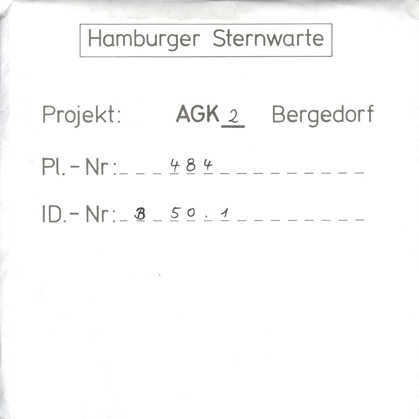 Plattenhuelle AG00484