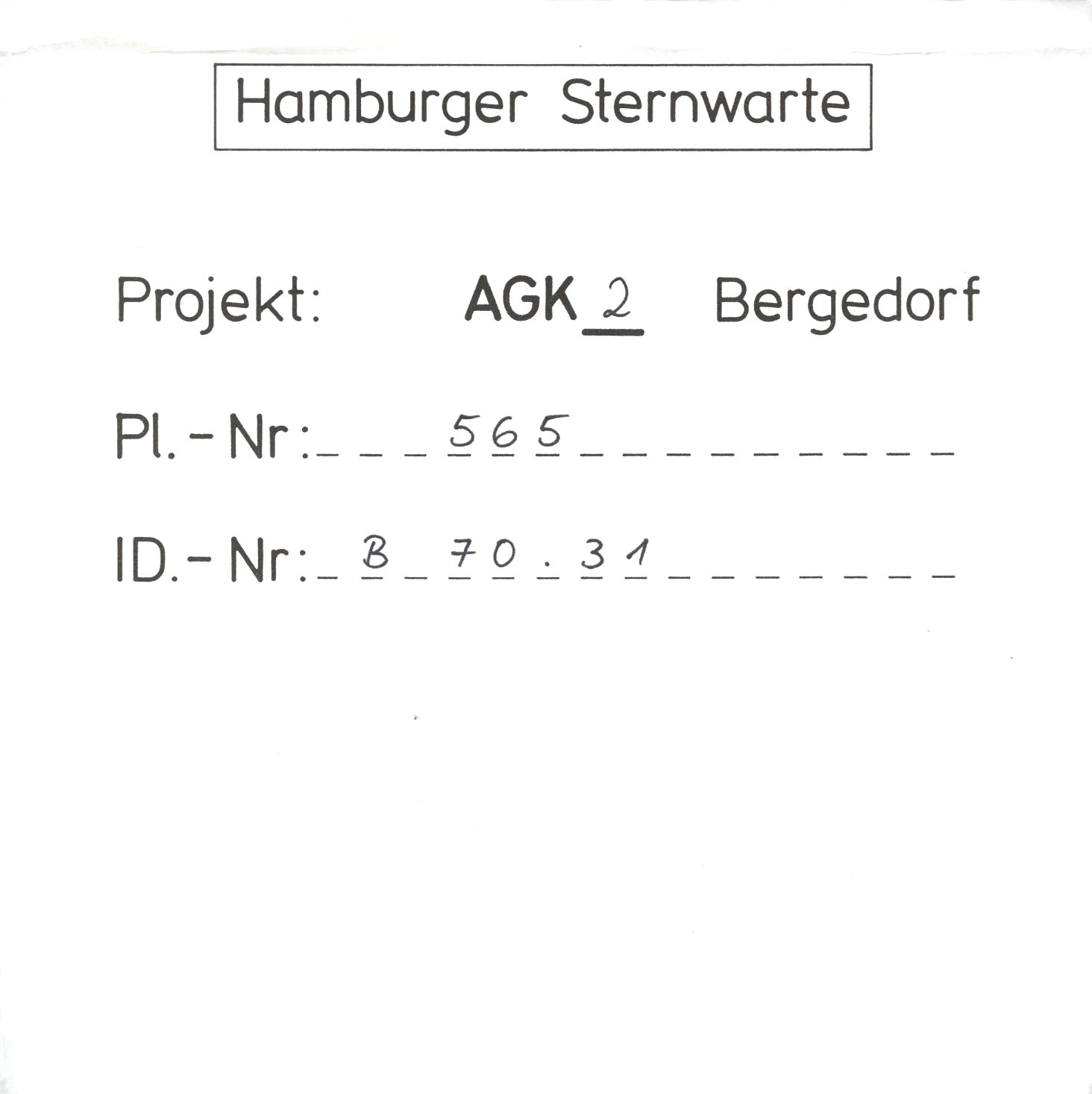 Plattenhuelle AG00565