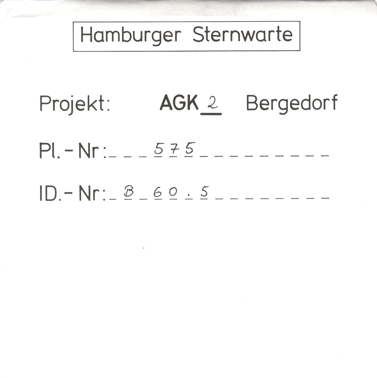 Plattenhuelle AG00575