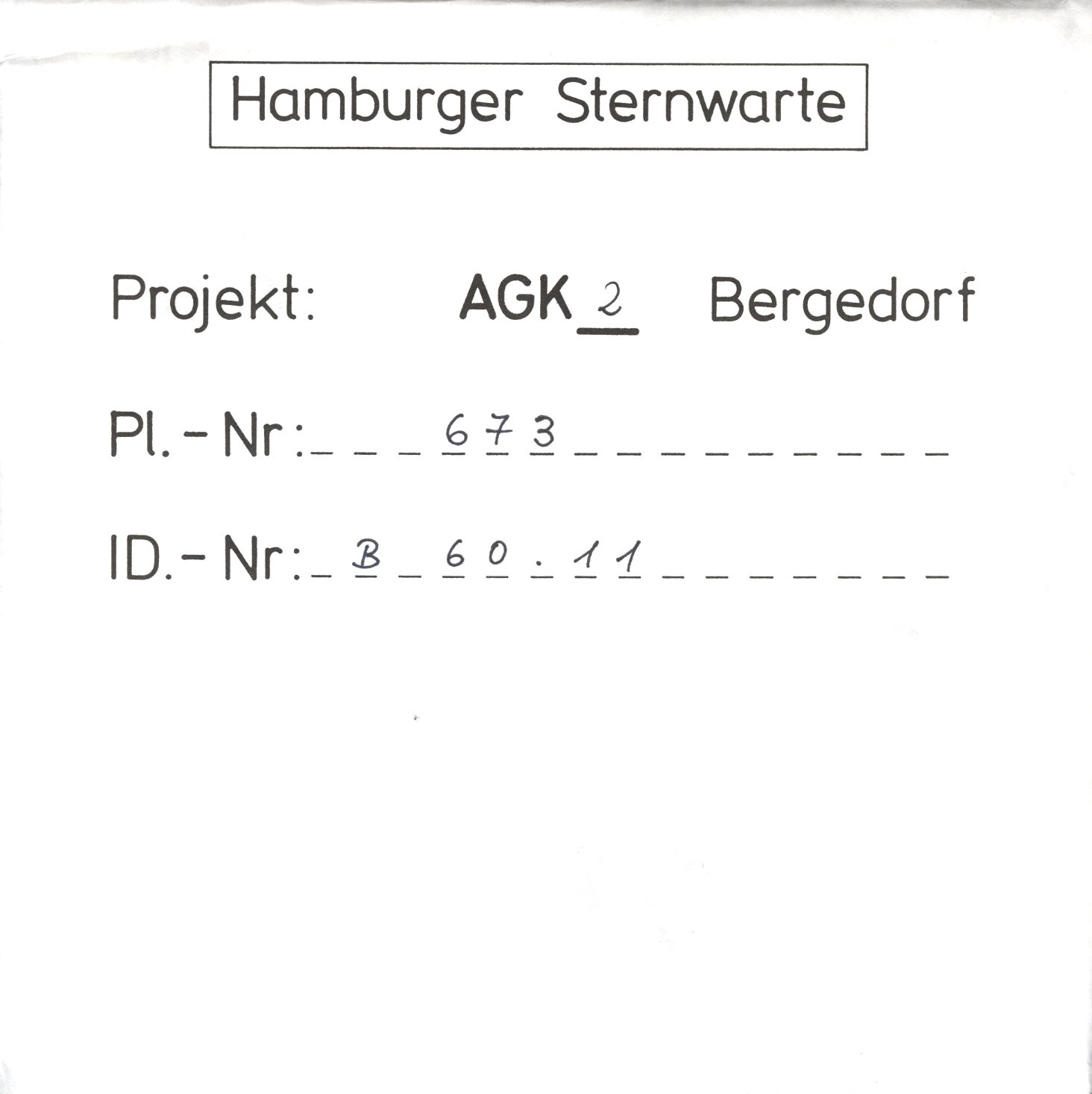 Plattenhuelle AG00673