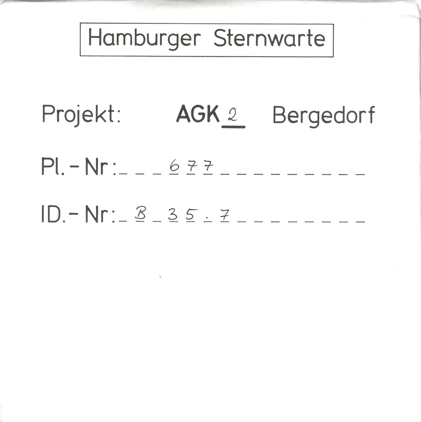 Plattenhuelle AG00677