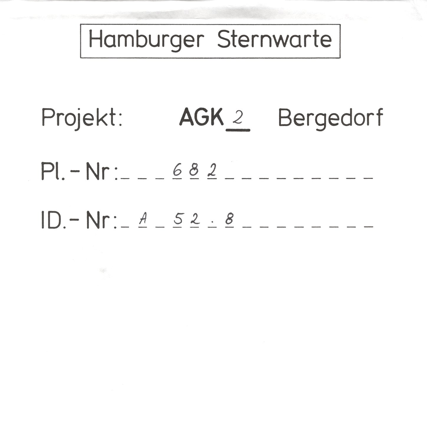 Plattenhuelle AG00682
