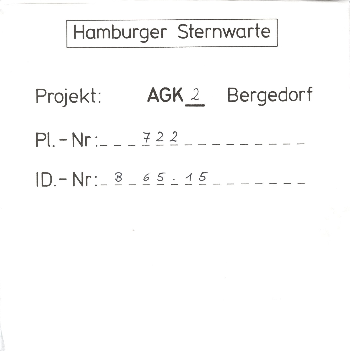 Plattenhuelle AG00722