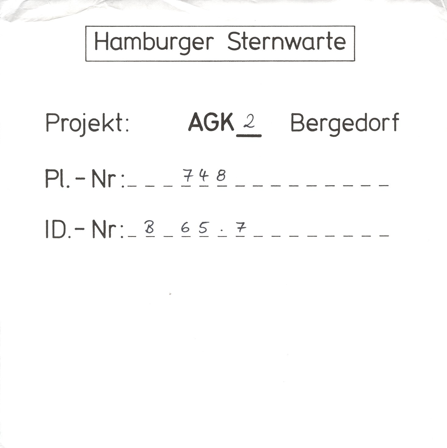 Plattenhuelle AG00748