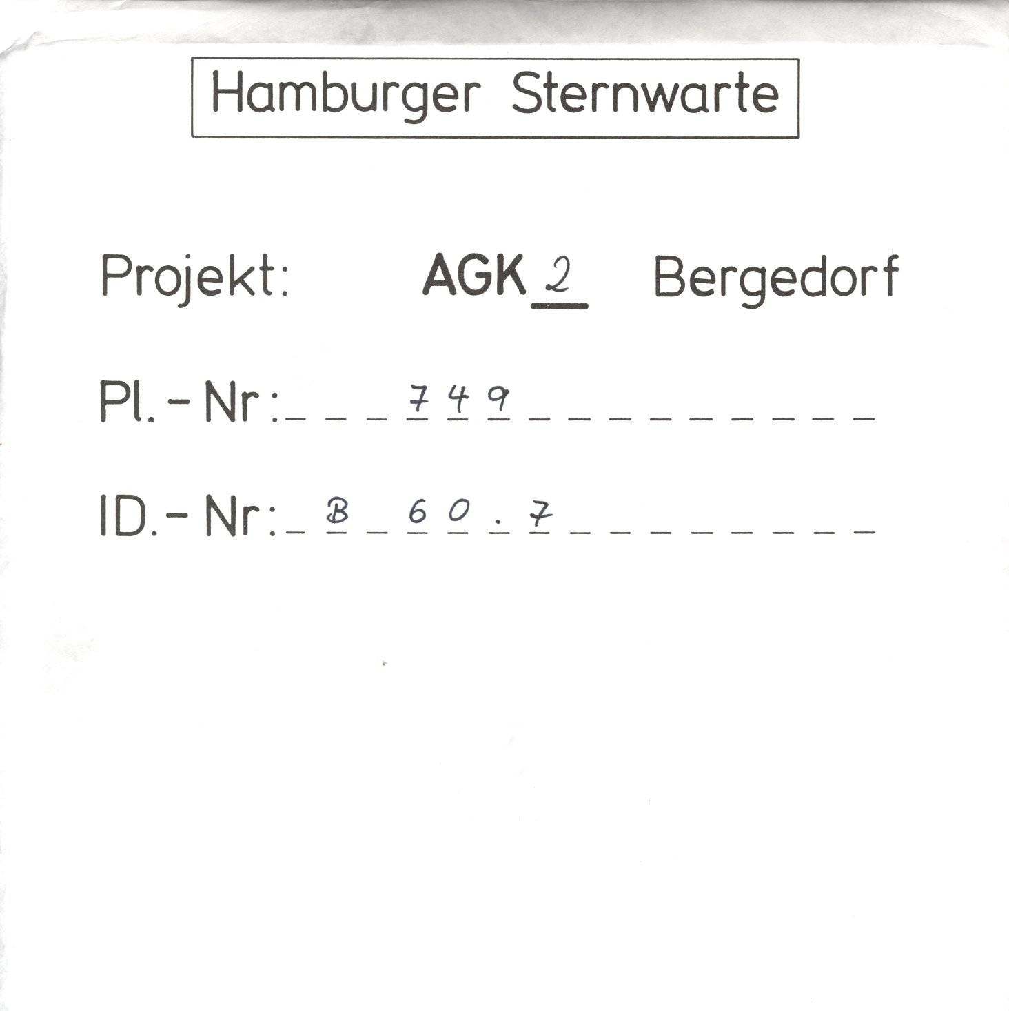 Plattenhuelle AG00749