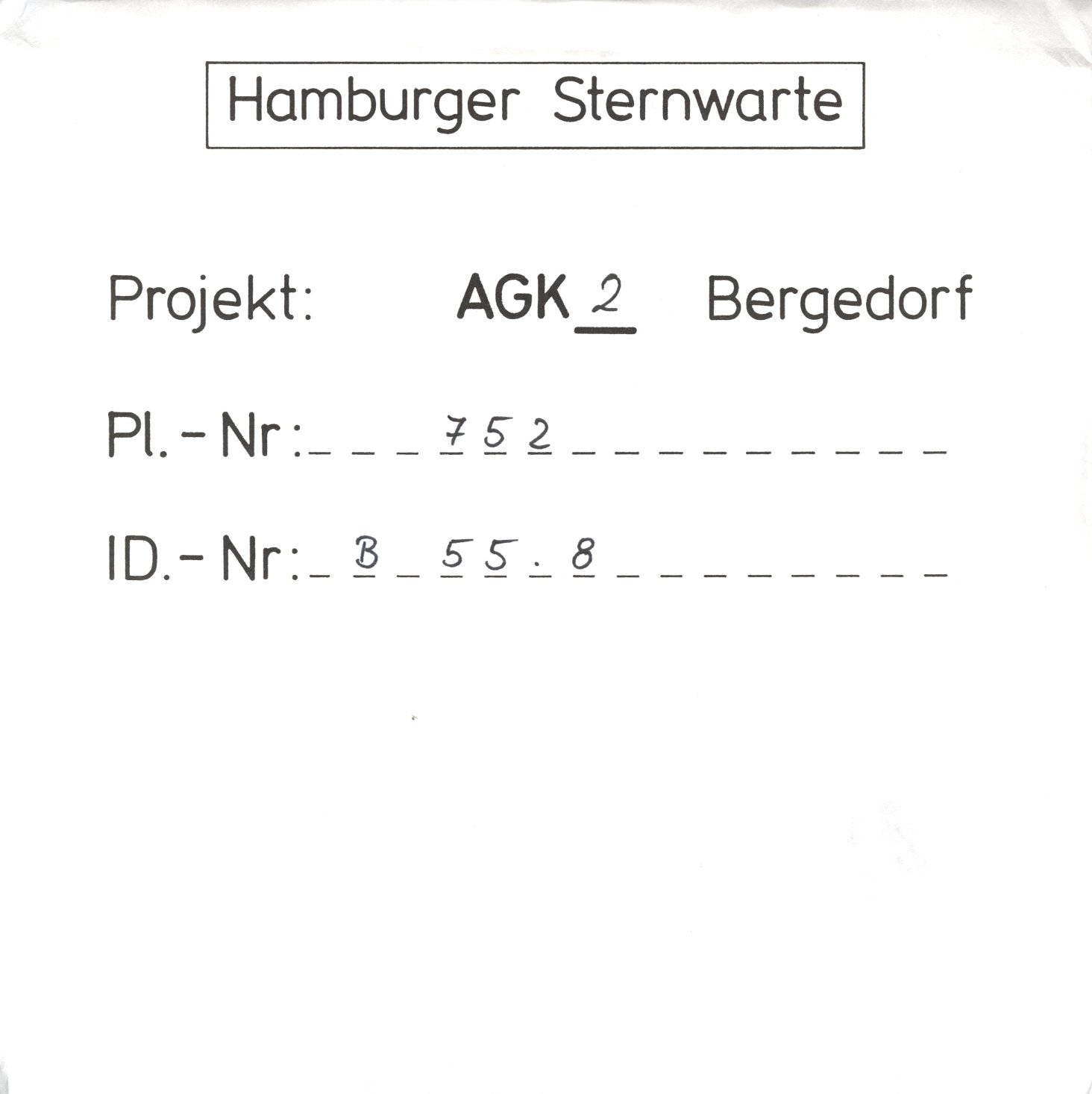 Plattenhuelle AG00752