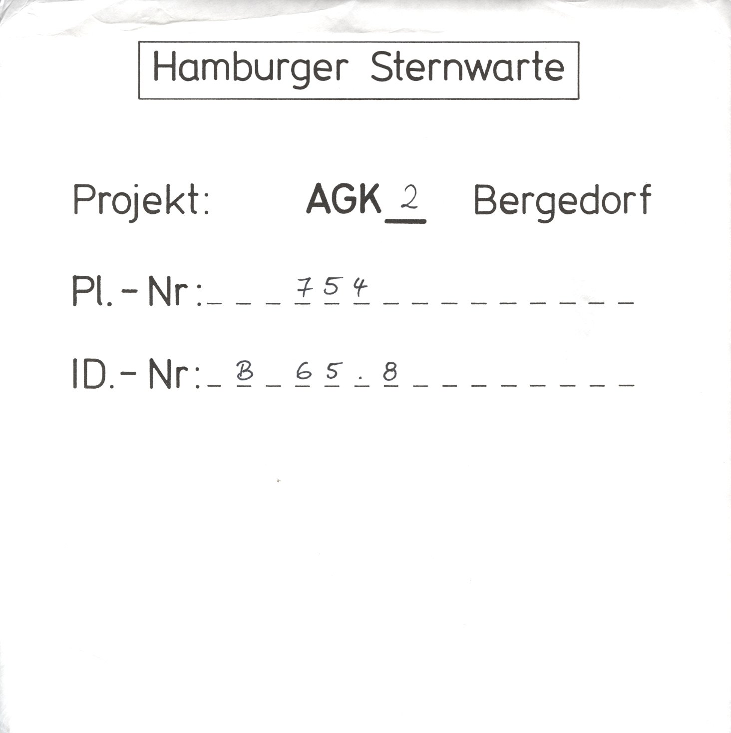 Plattenhuelle AG00754