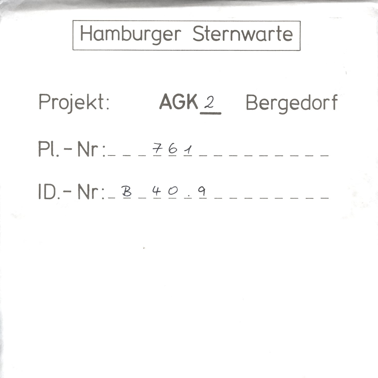 Plattenhuelle AG00761