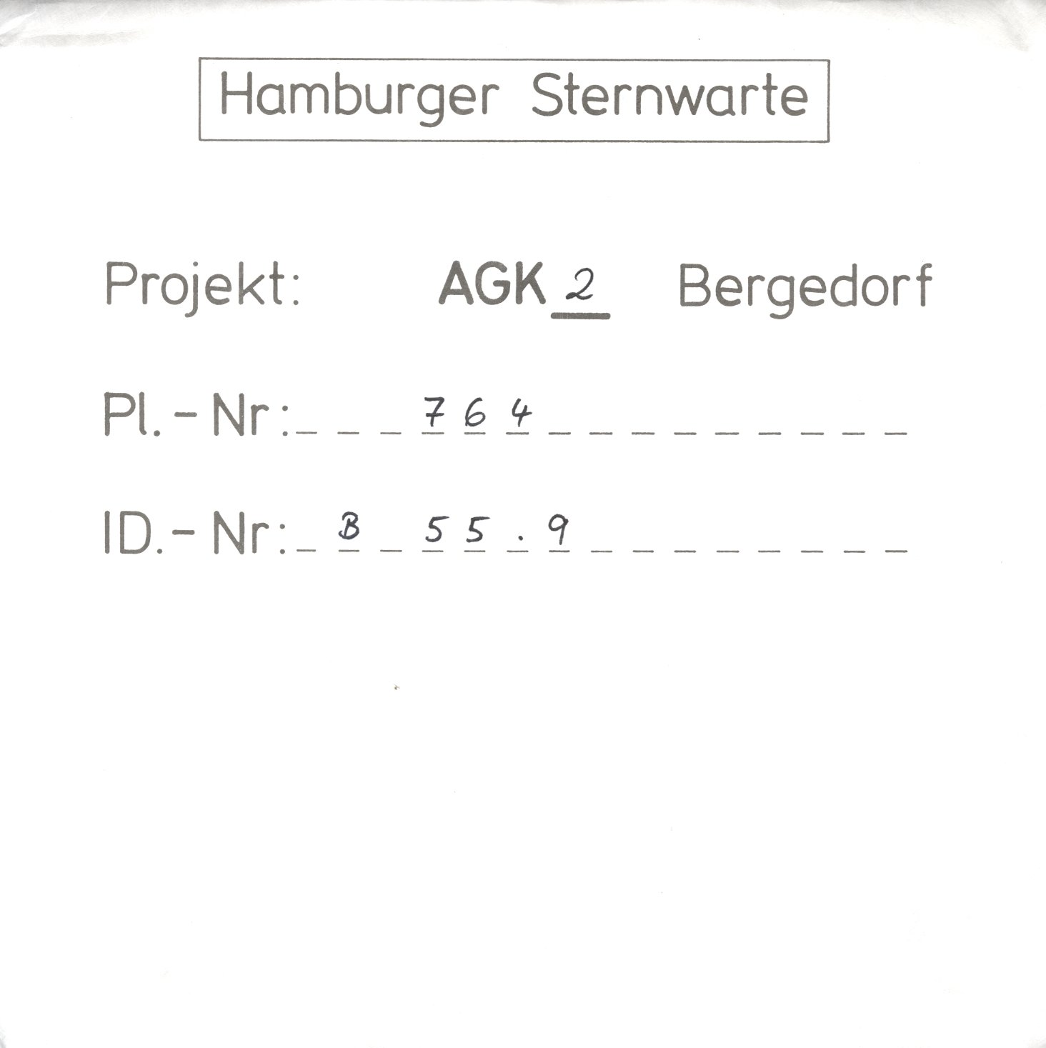 Plattenhuelle AG00764