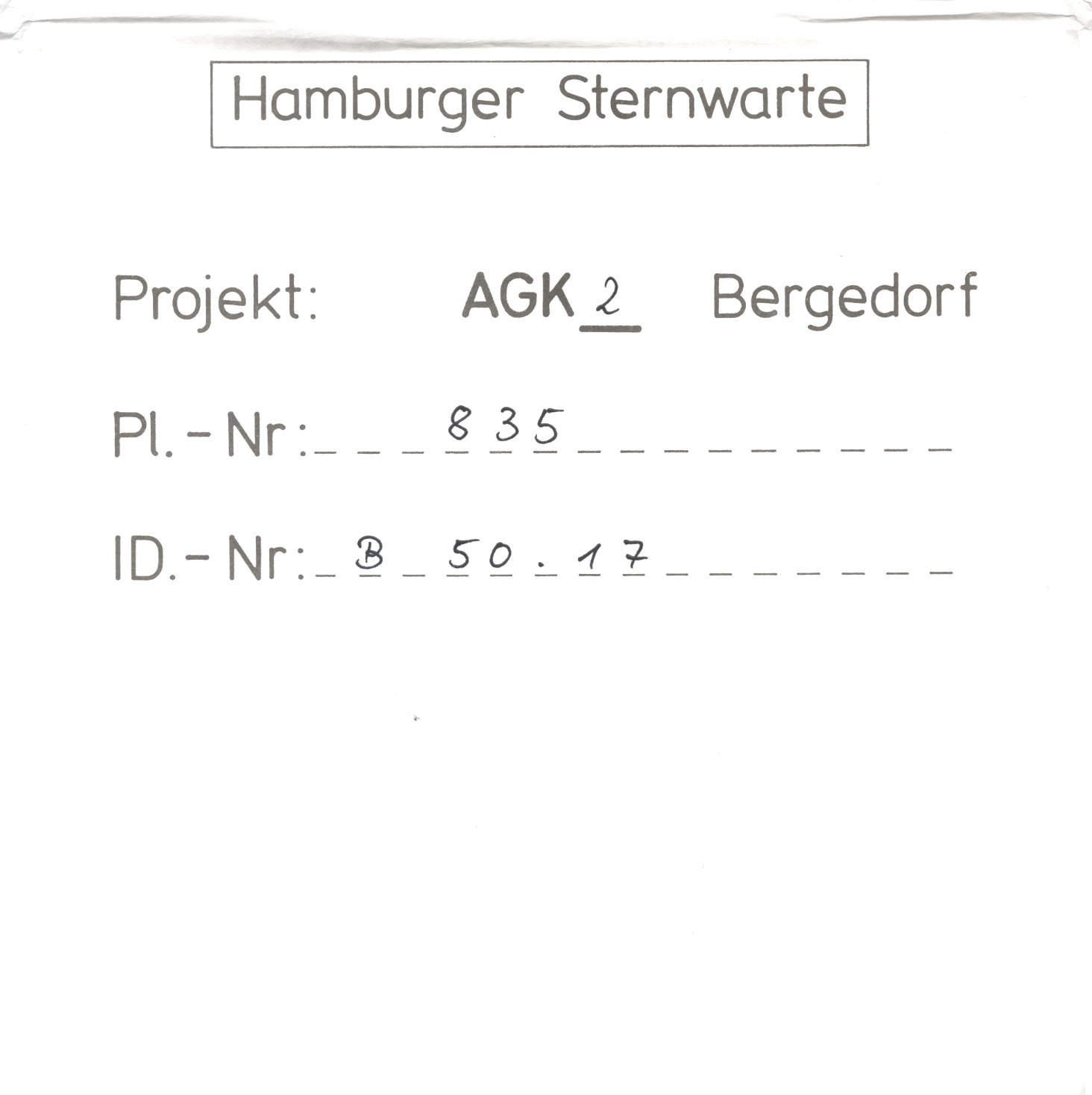 Plattenhuelle AG00835
