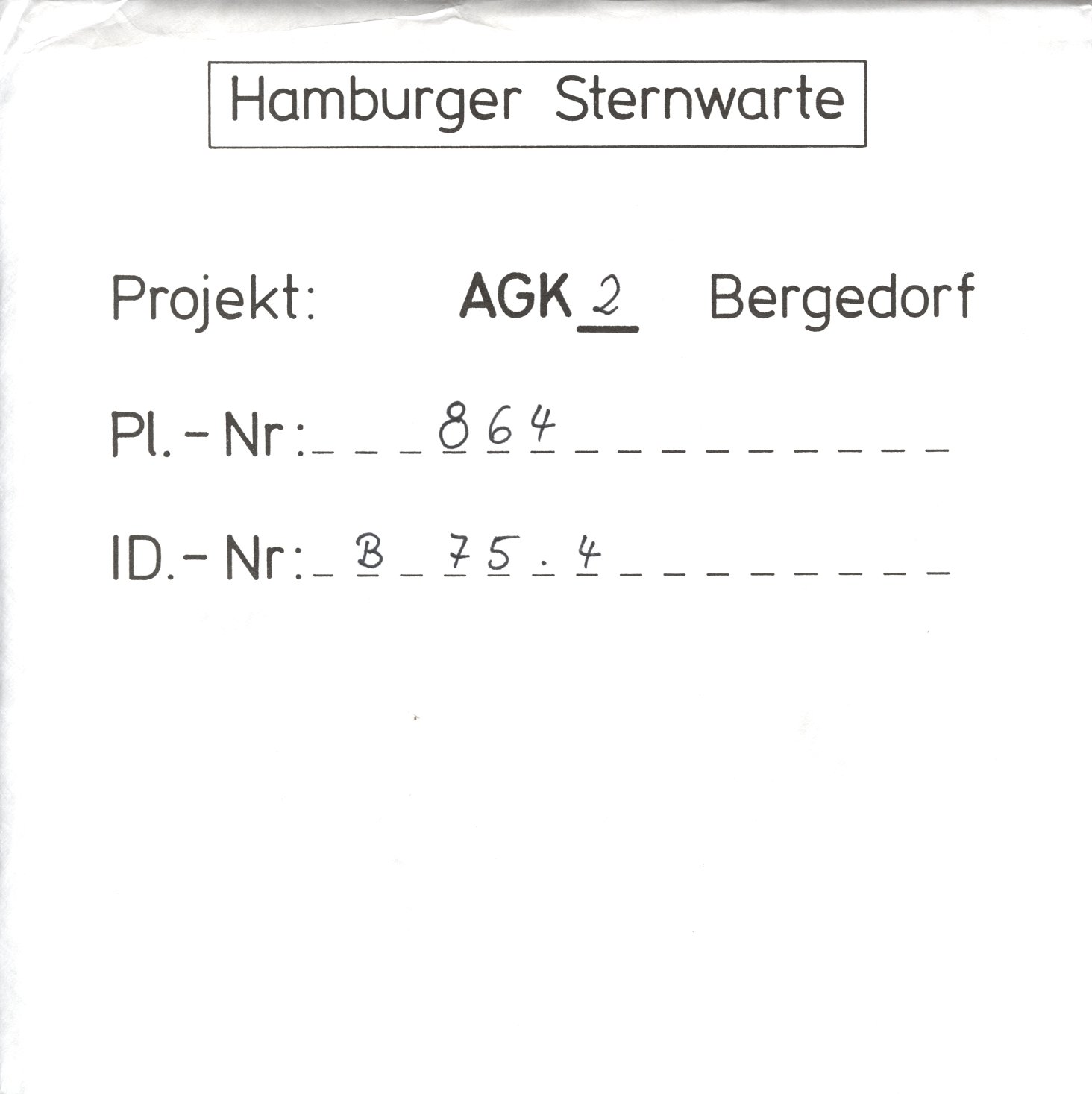 Plattenhuelle AG00864