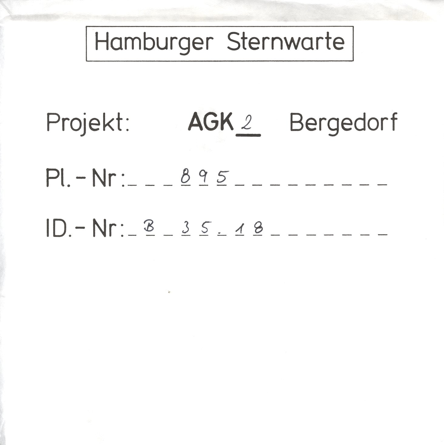 Plattenhuelle AG00895
