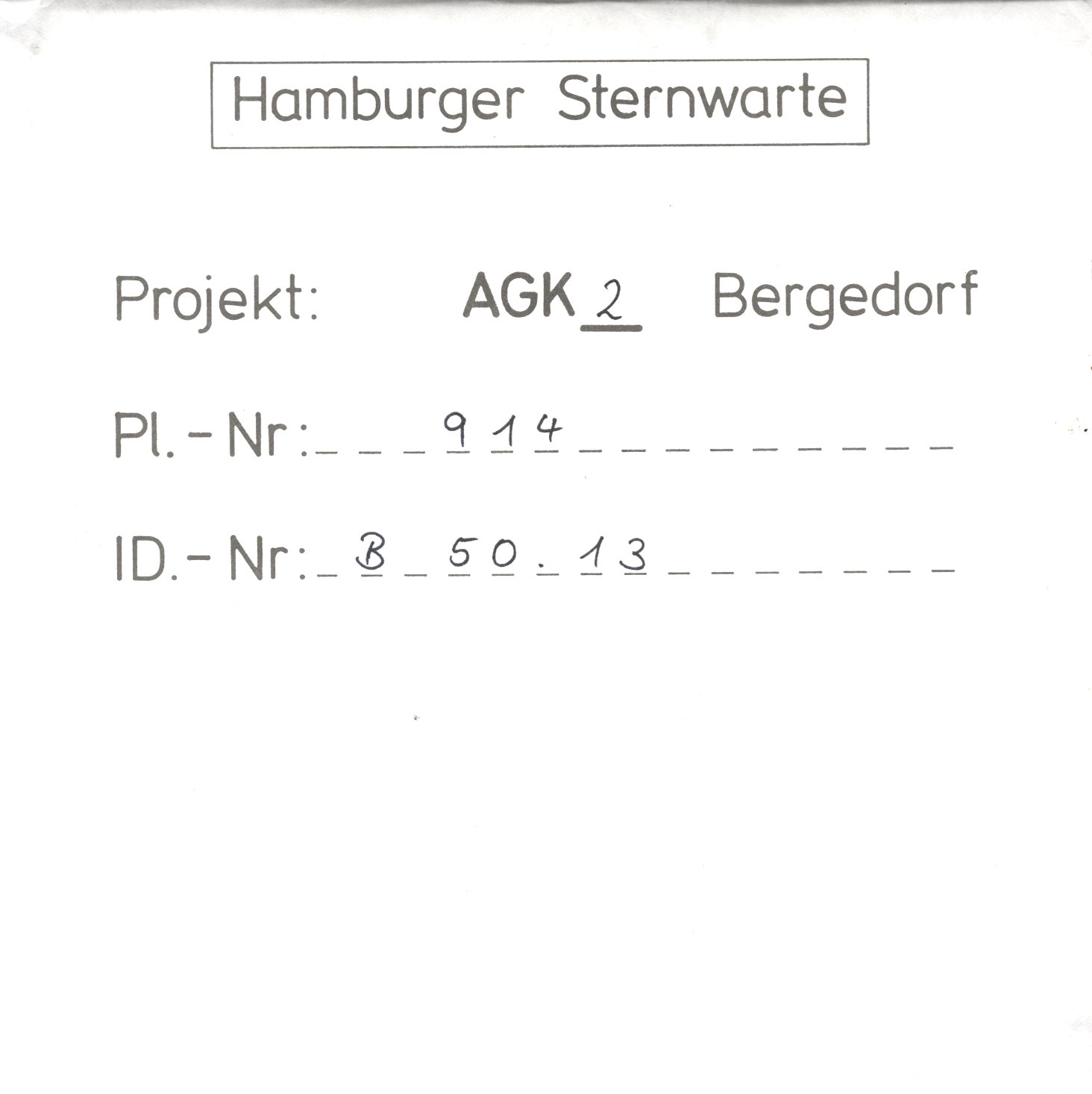Plattenhuelle AG00914