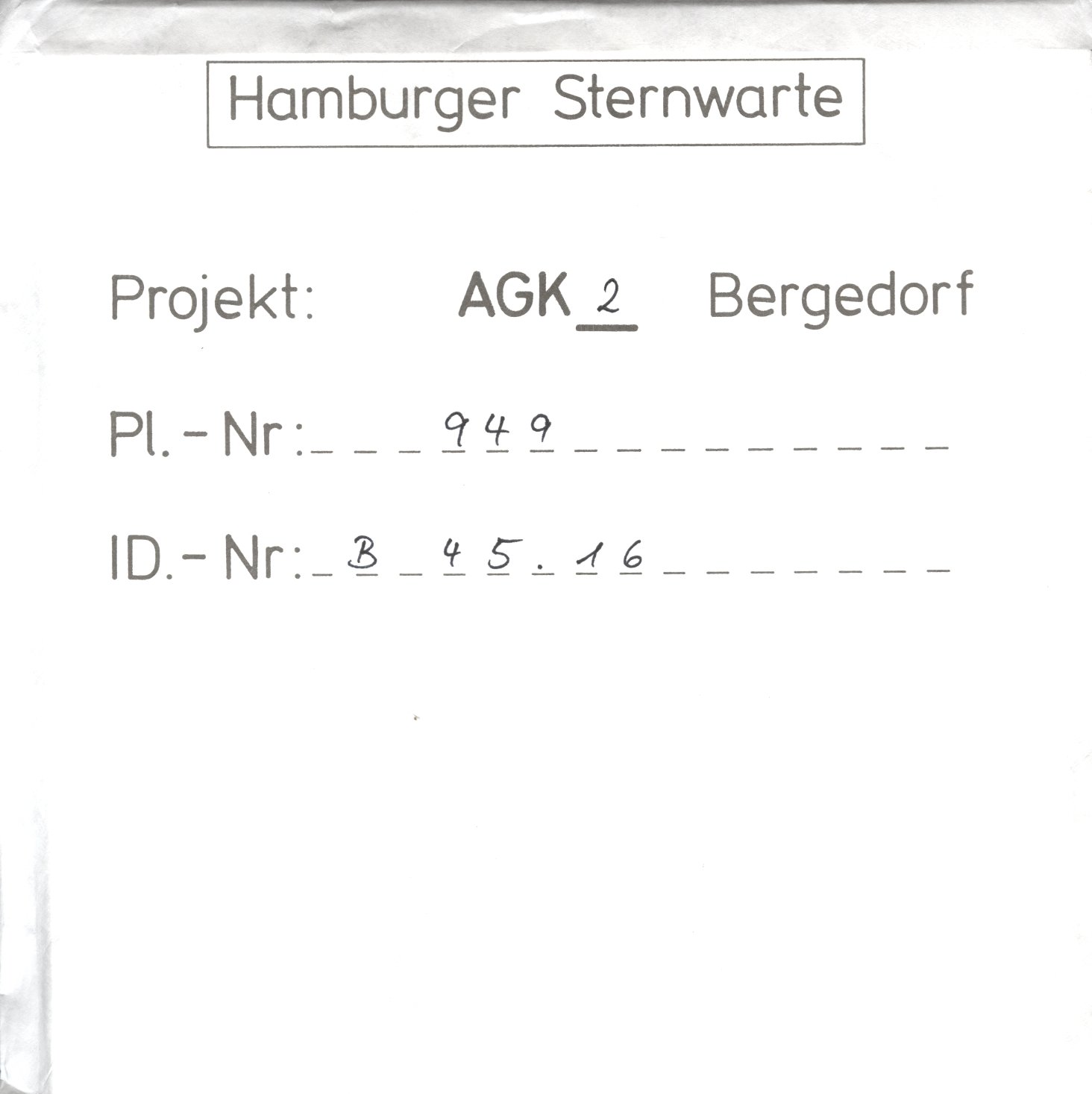 Plattenhuelle AG00949