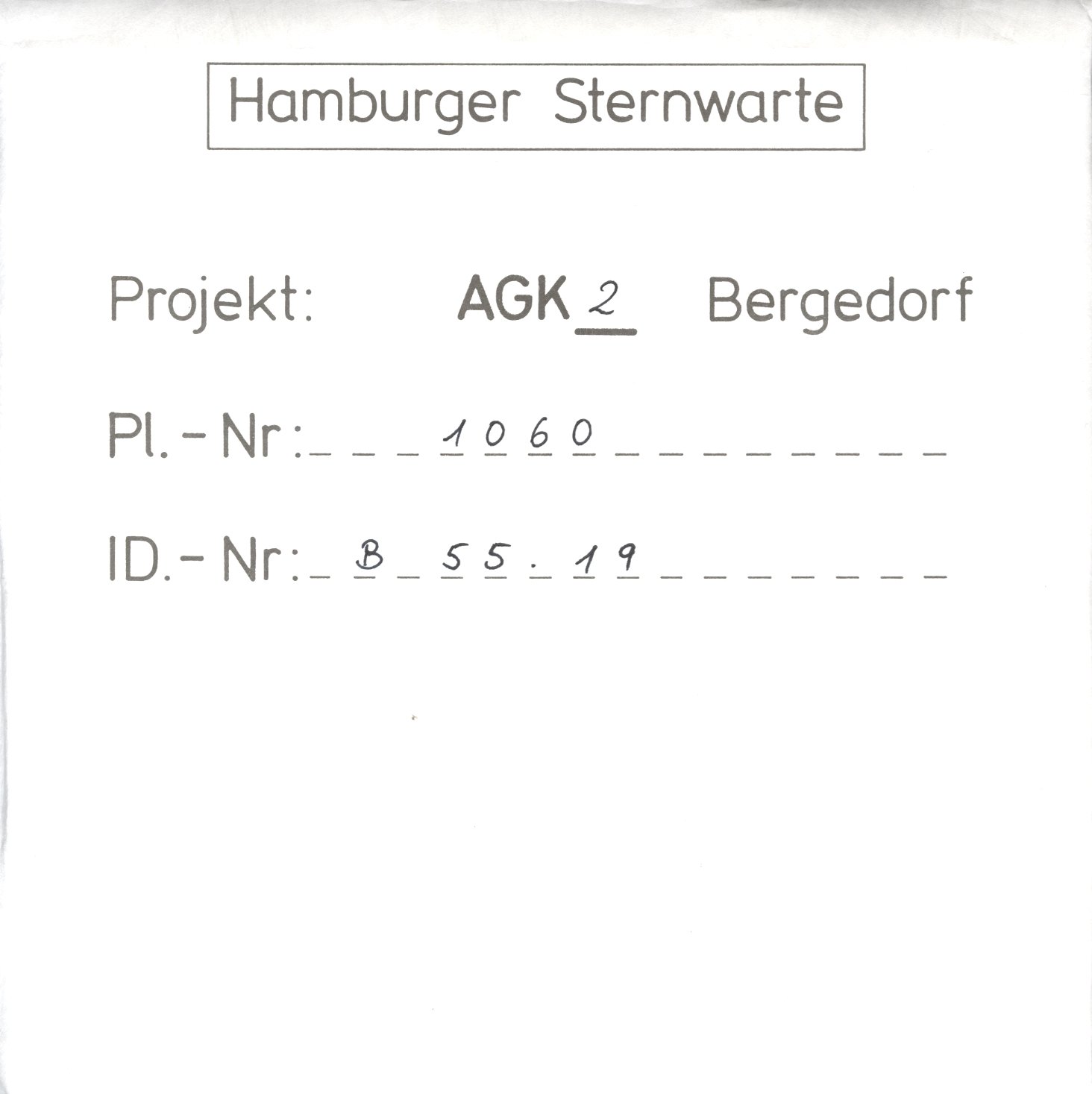 Plattenhuelle AG01060