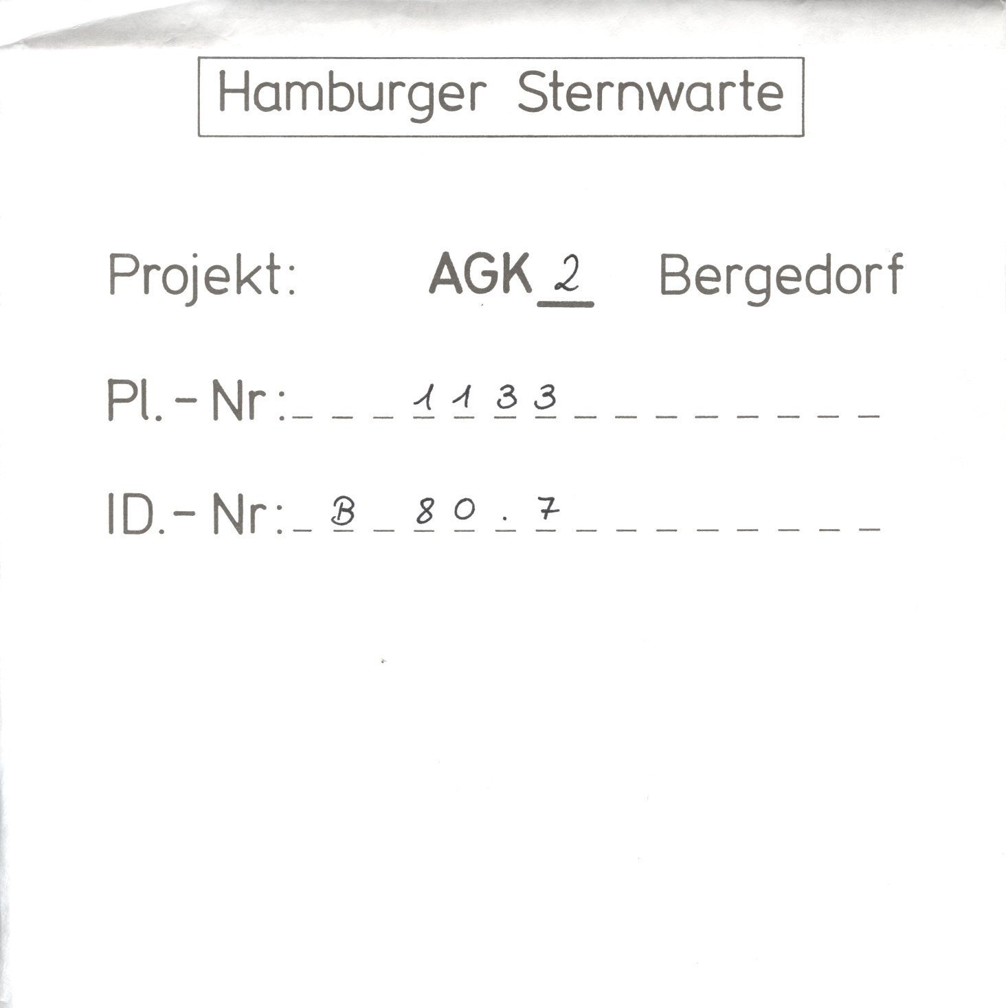 Plattenhuelle AG01133