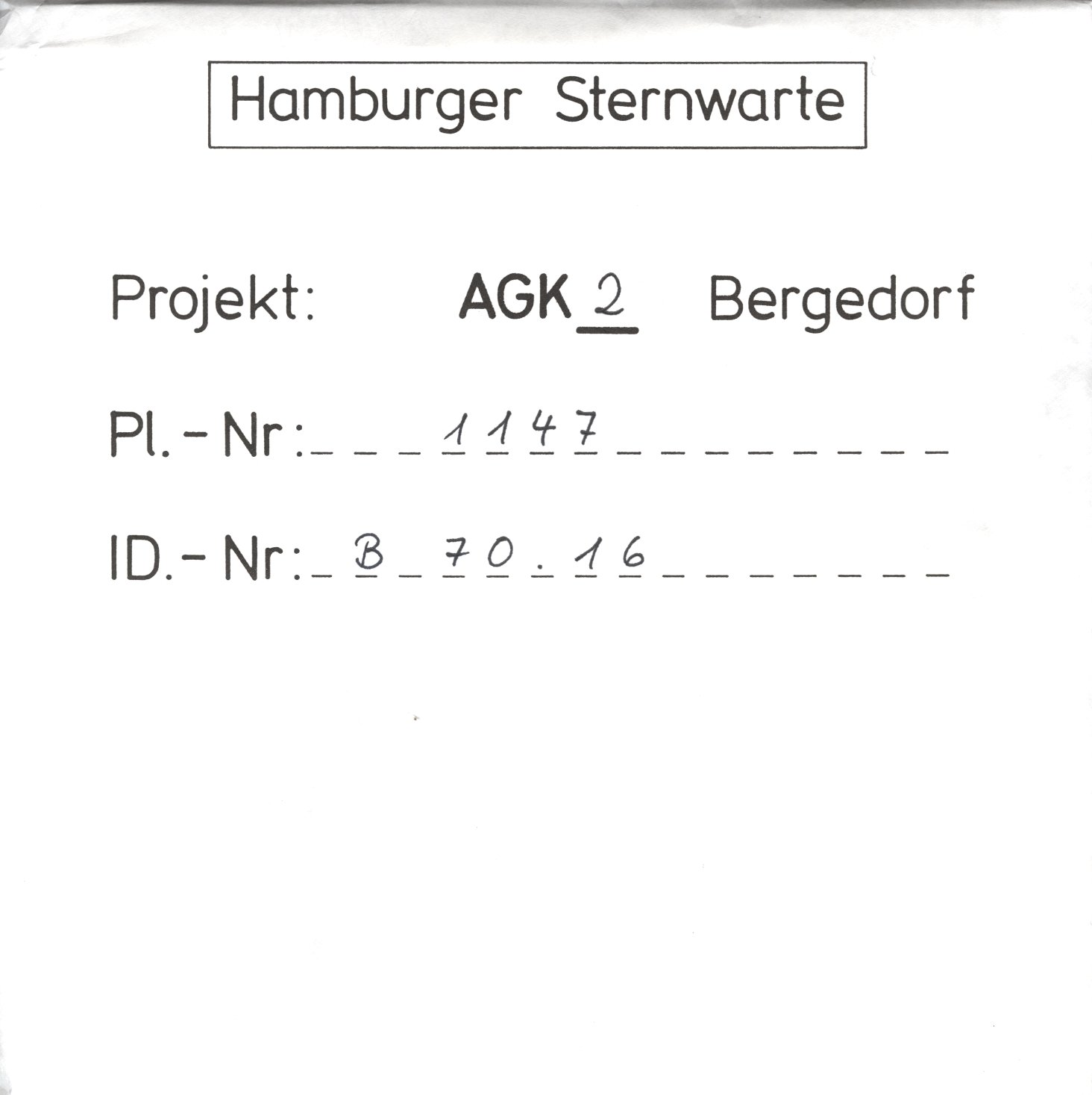 Plattenhuelle AG01147