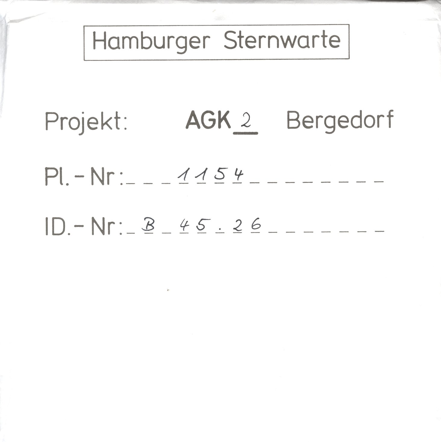 Plattenhuelle AG01154