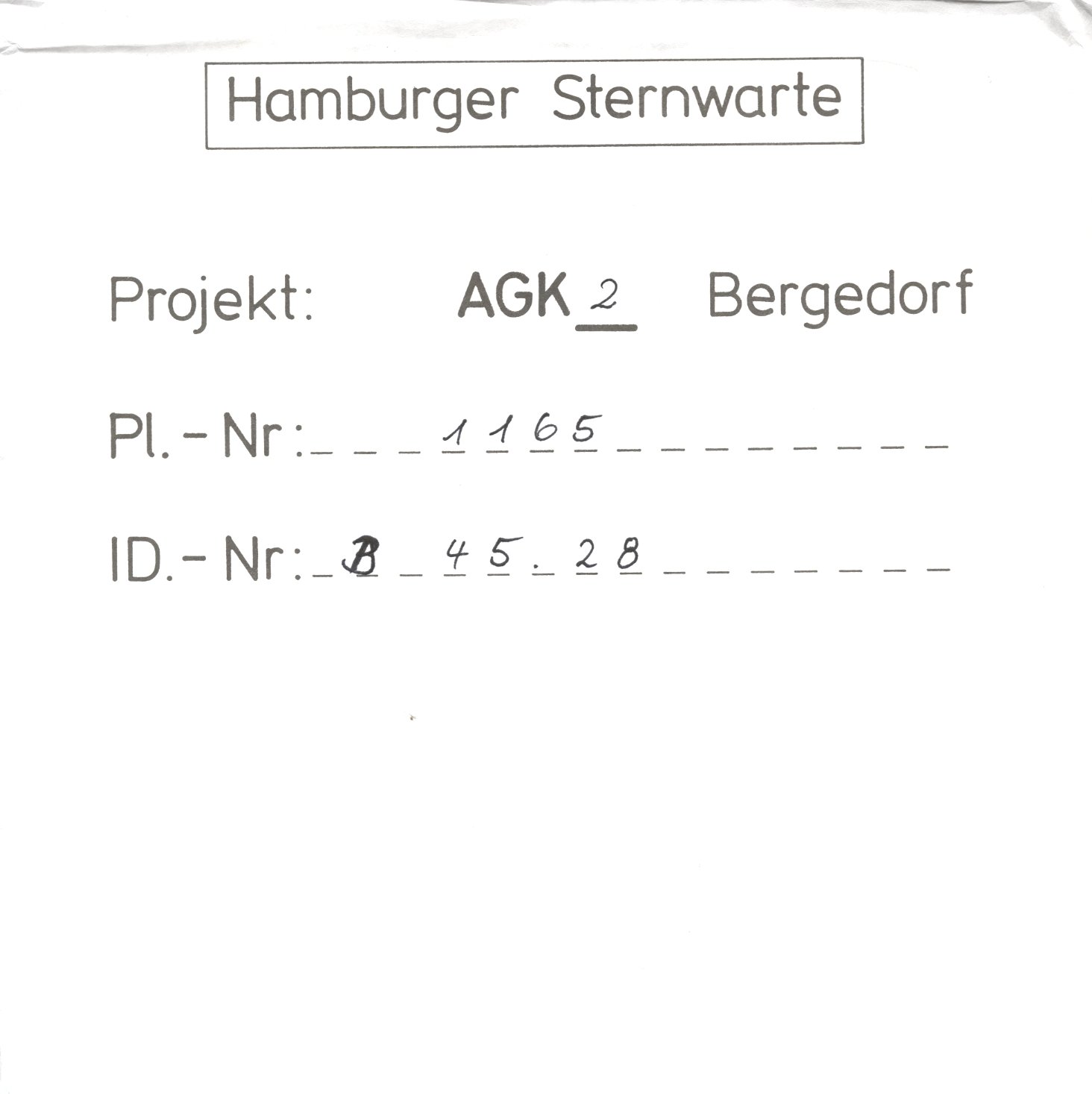 Plattenhuelle AG01165