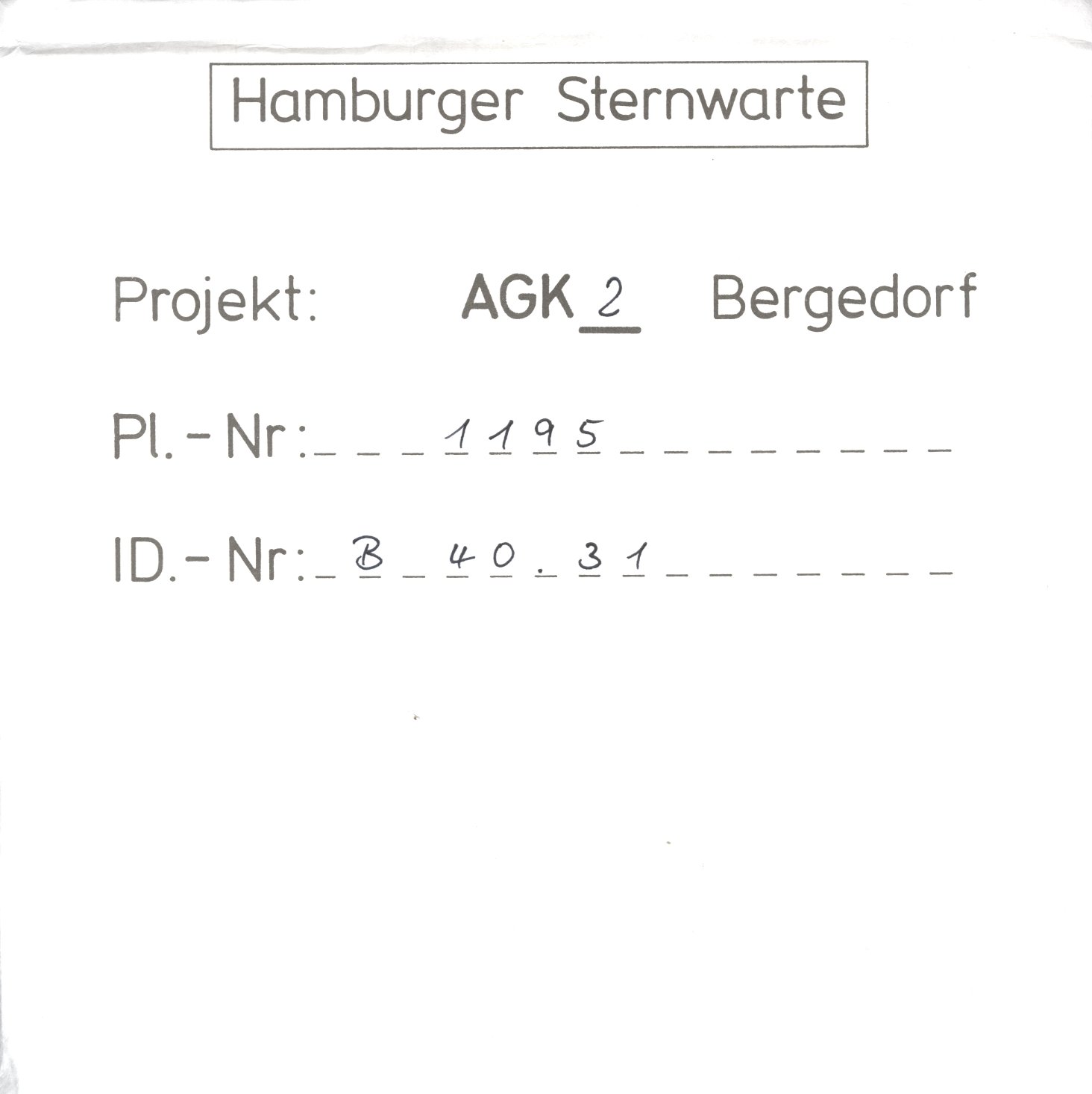 Plattenhuelle AG01195