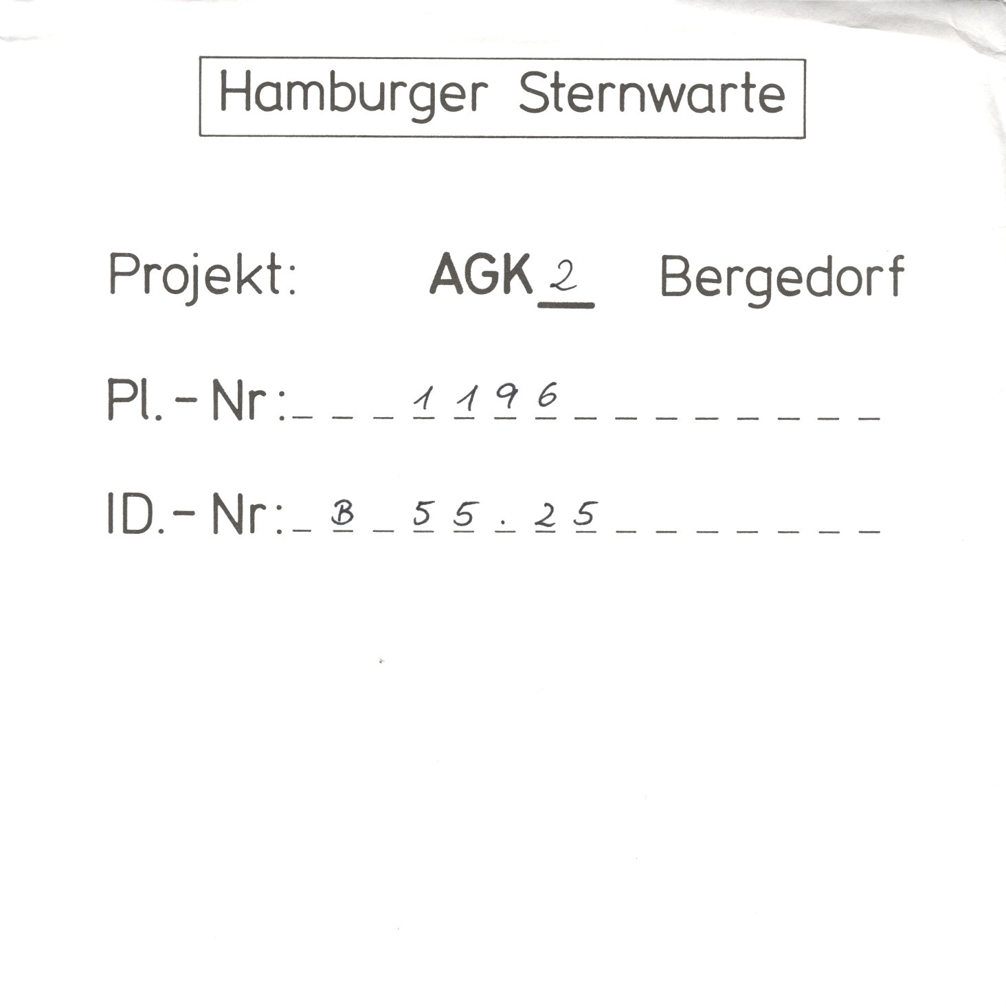 Plattenhuelle AG01196