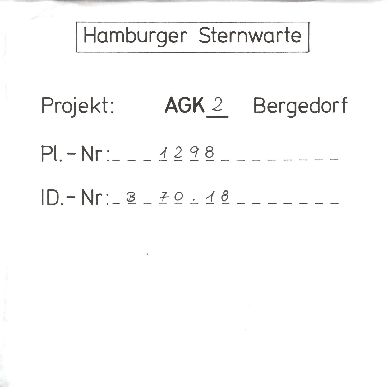 Plattenhuelle AG01298