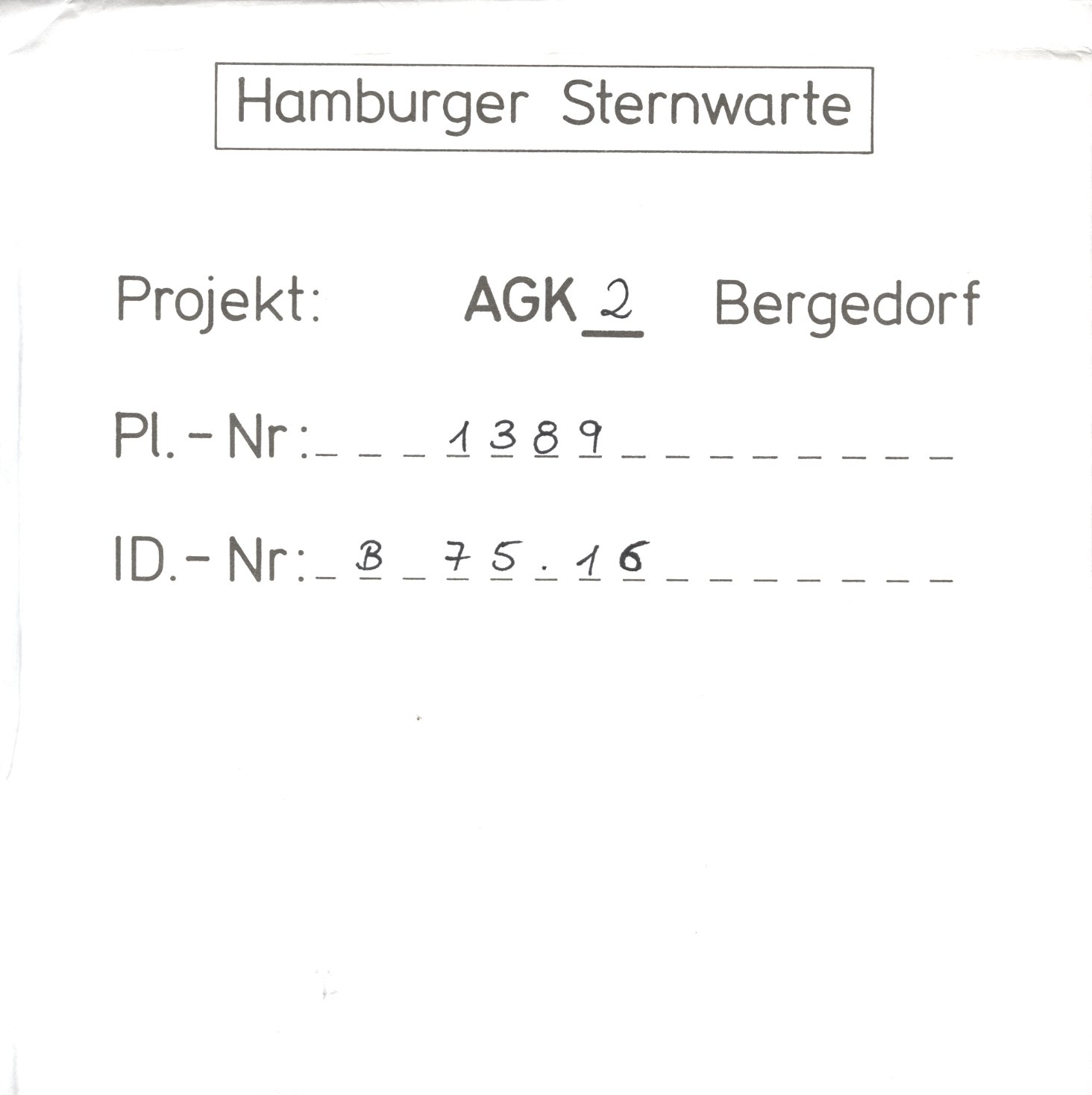 Plattenhuelle AG01389