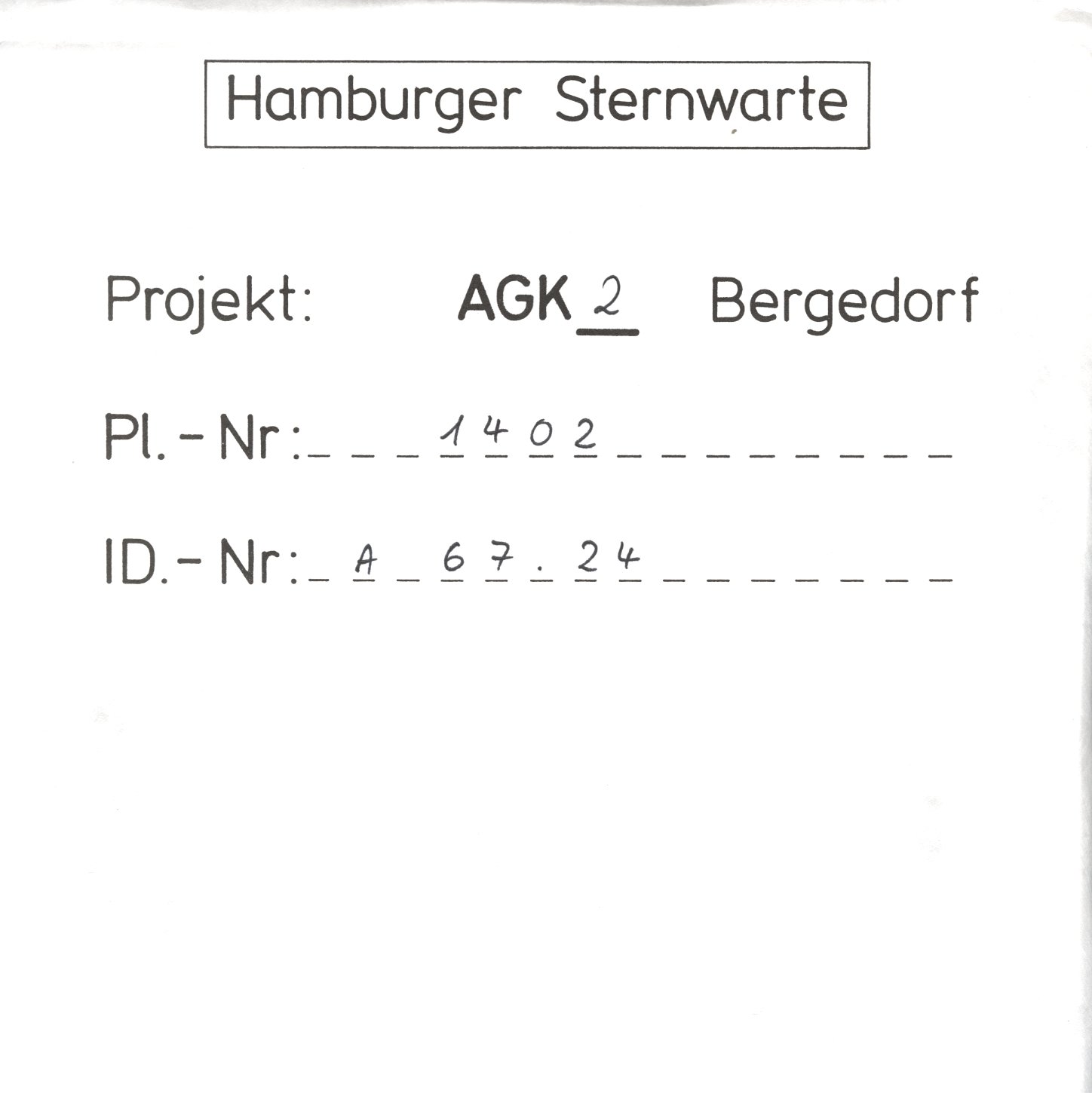 Plattenhuelle AG01402