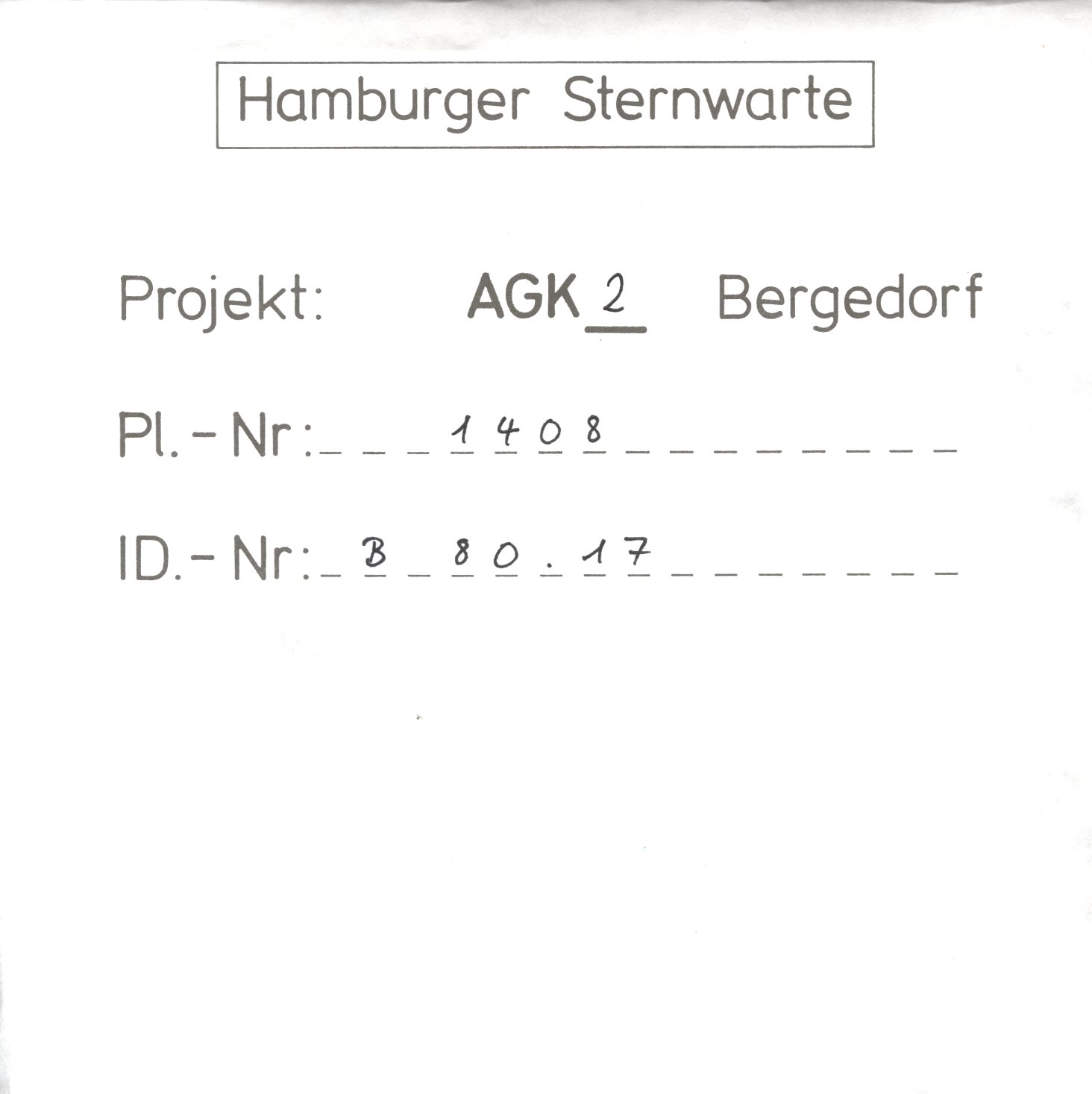 Plattenhuelle AG01408