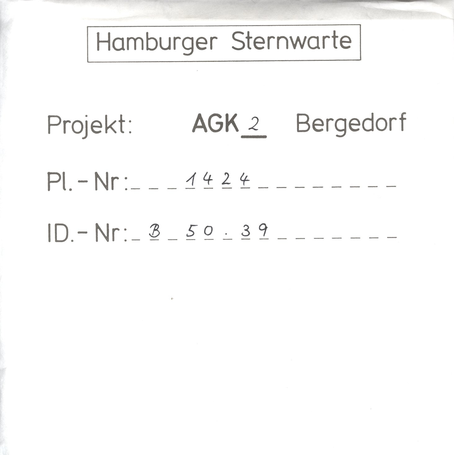 Plattenhuelle AG01424