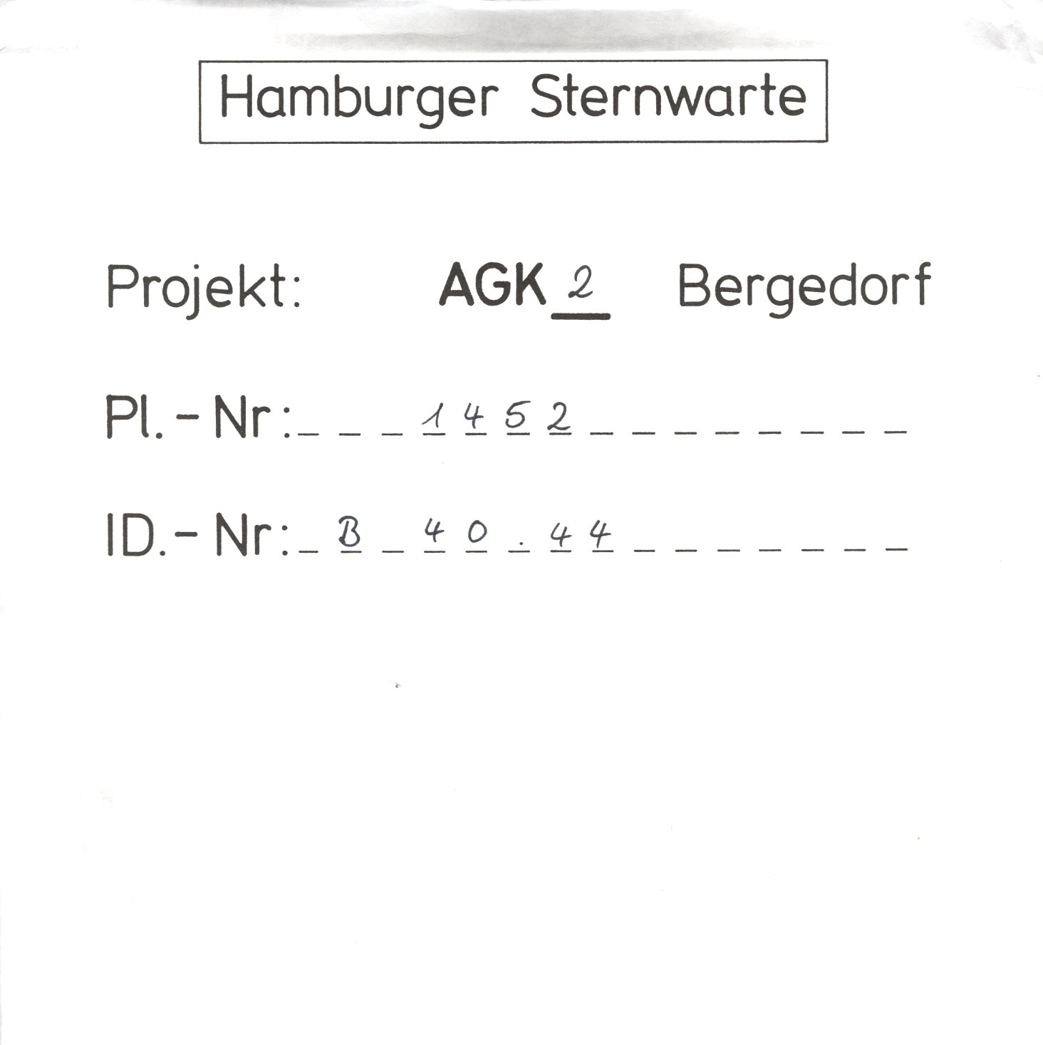 Plattenhuelle AG01452