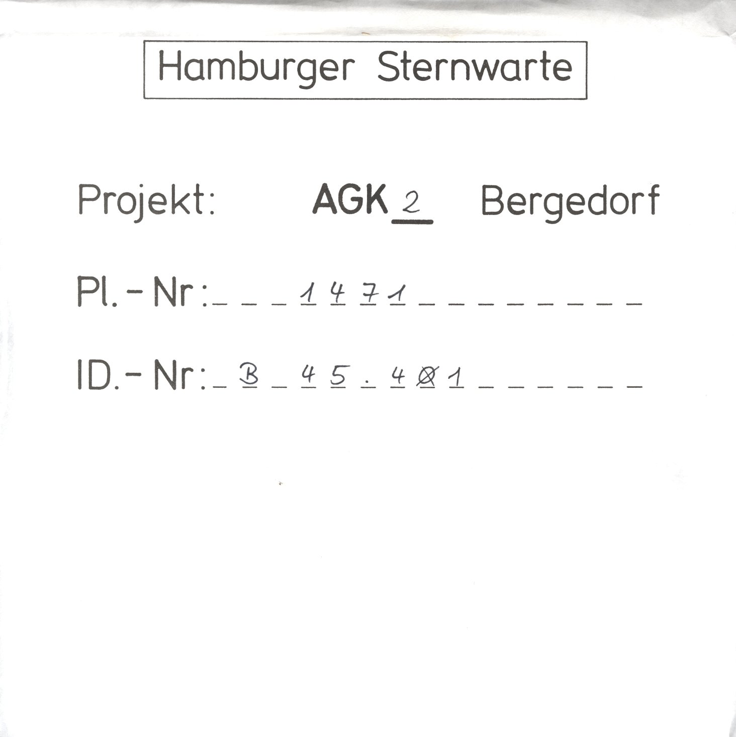 Plattenhuelle AG01471