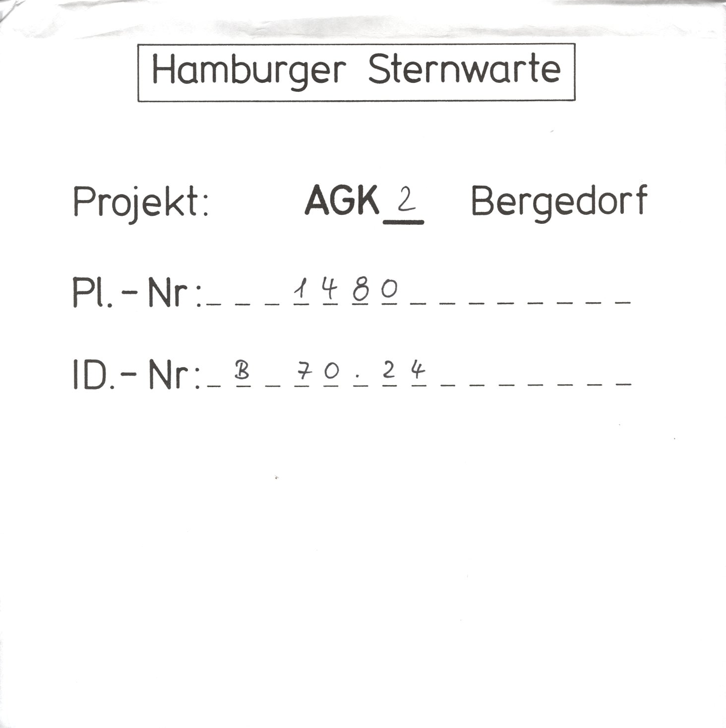 Plattenhuelle AG01480