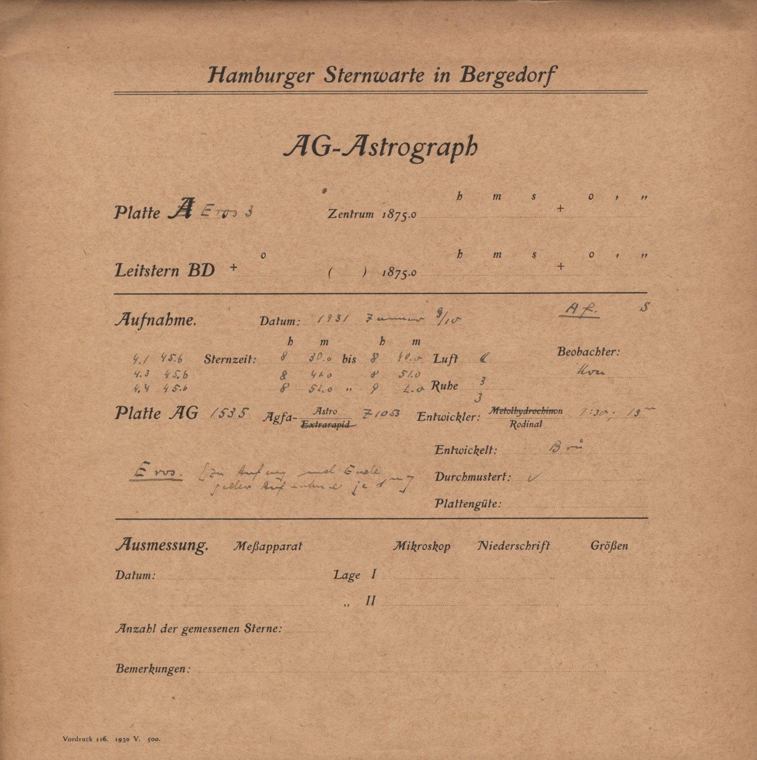 Plattenhuelle AG01535