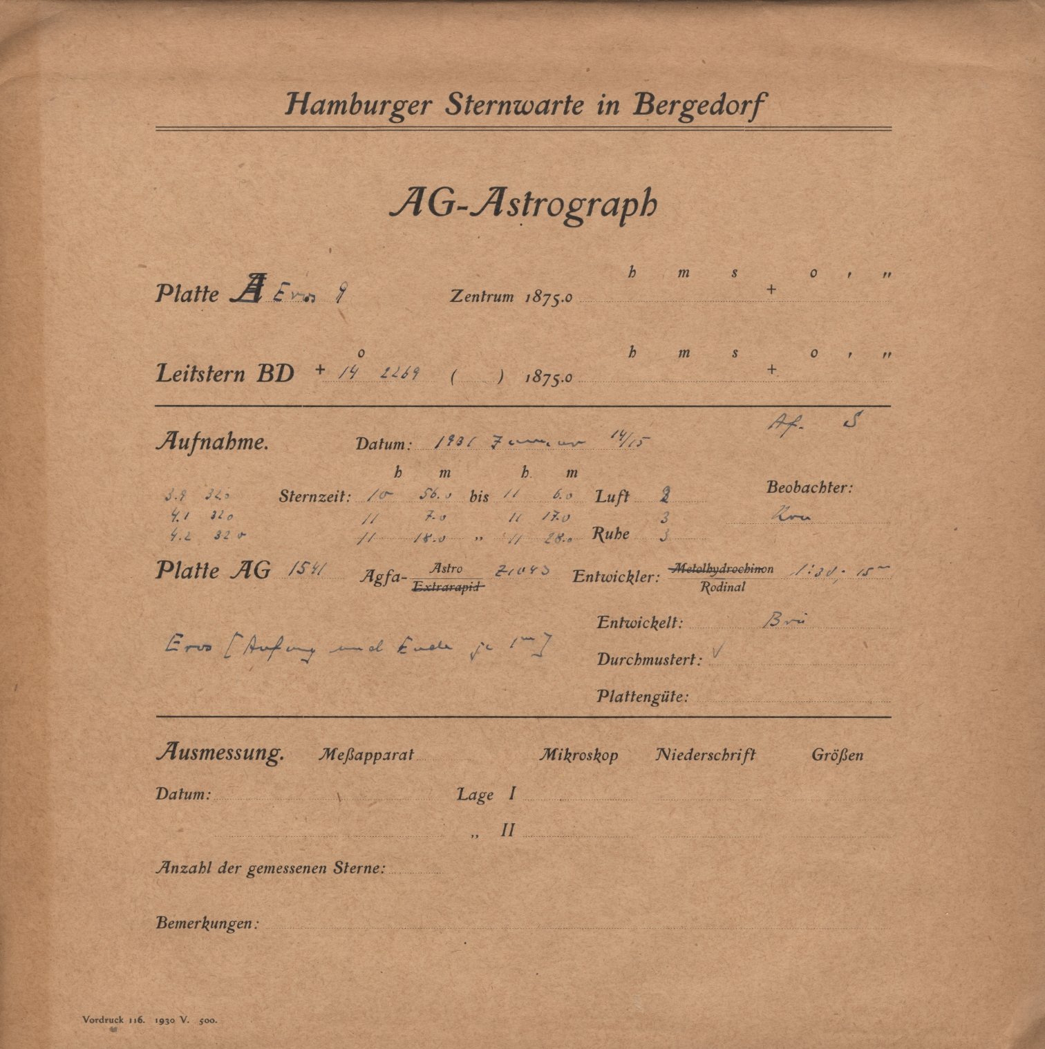Plattenhuelle AG01541