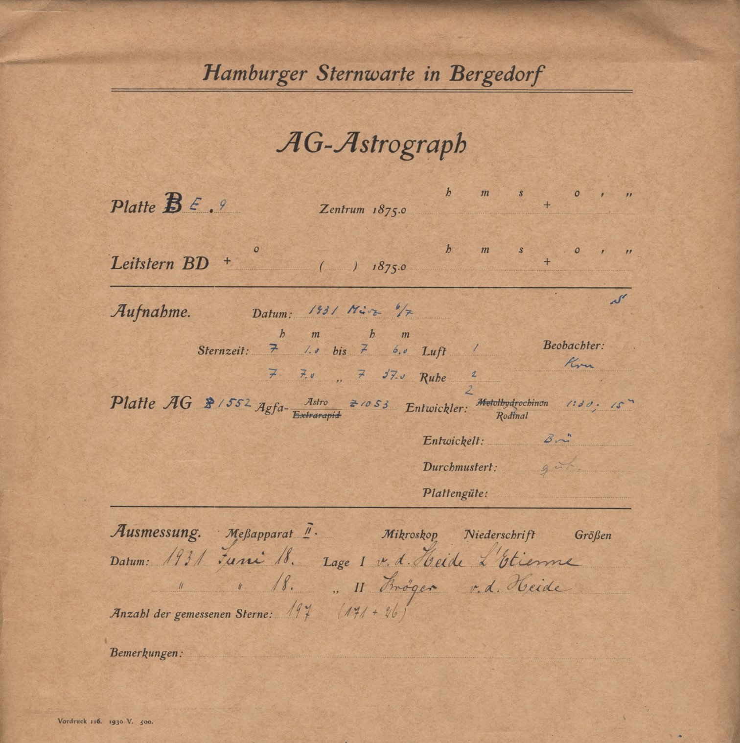 Plattenhuelle AG01552