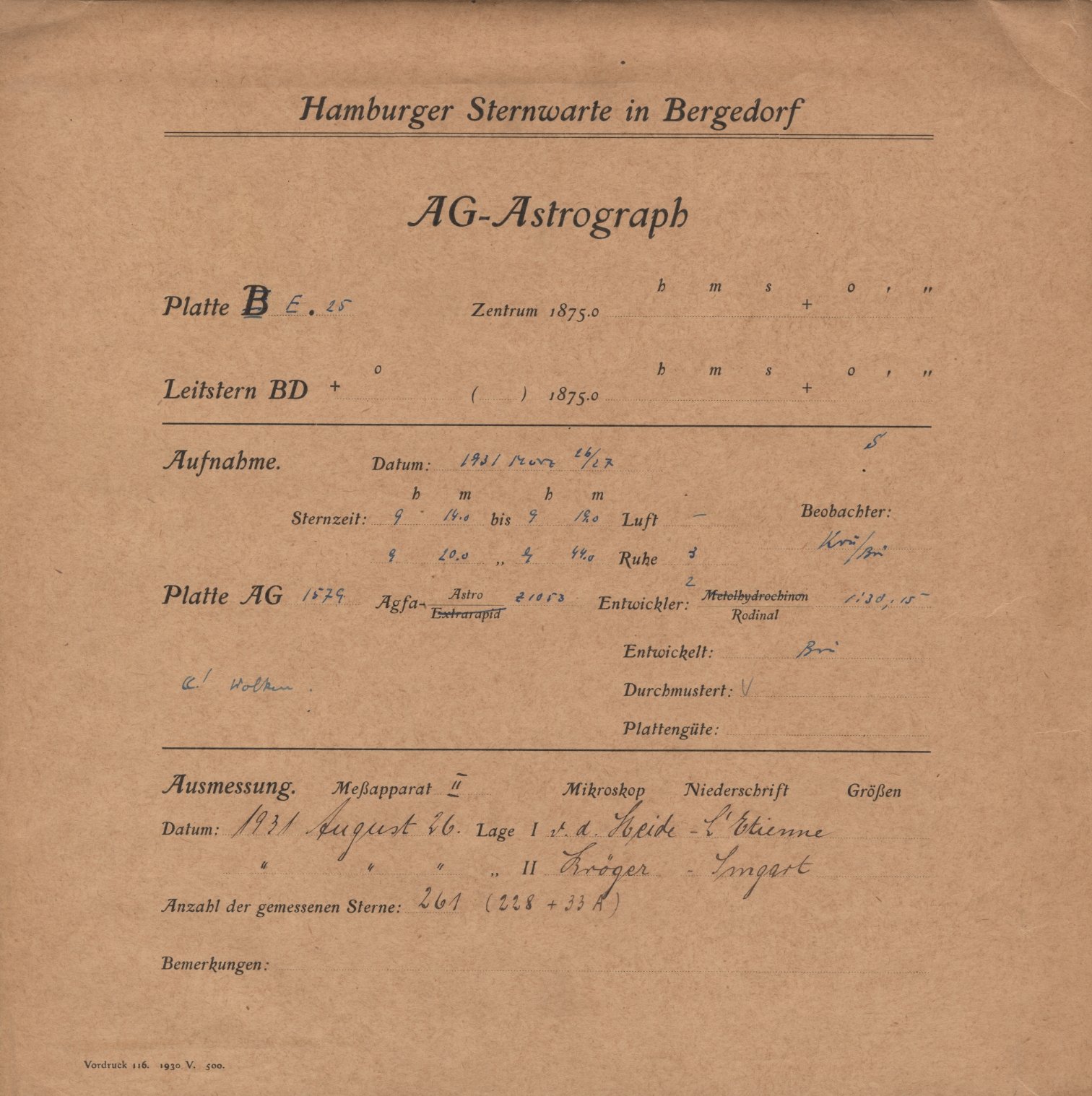 Plattenhuelle AG01579