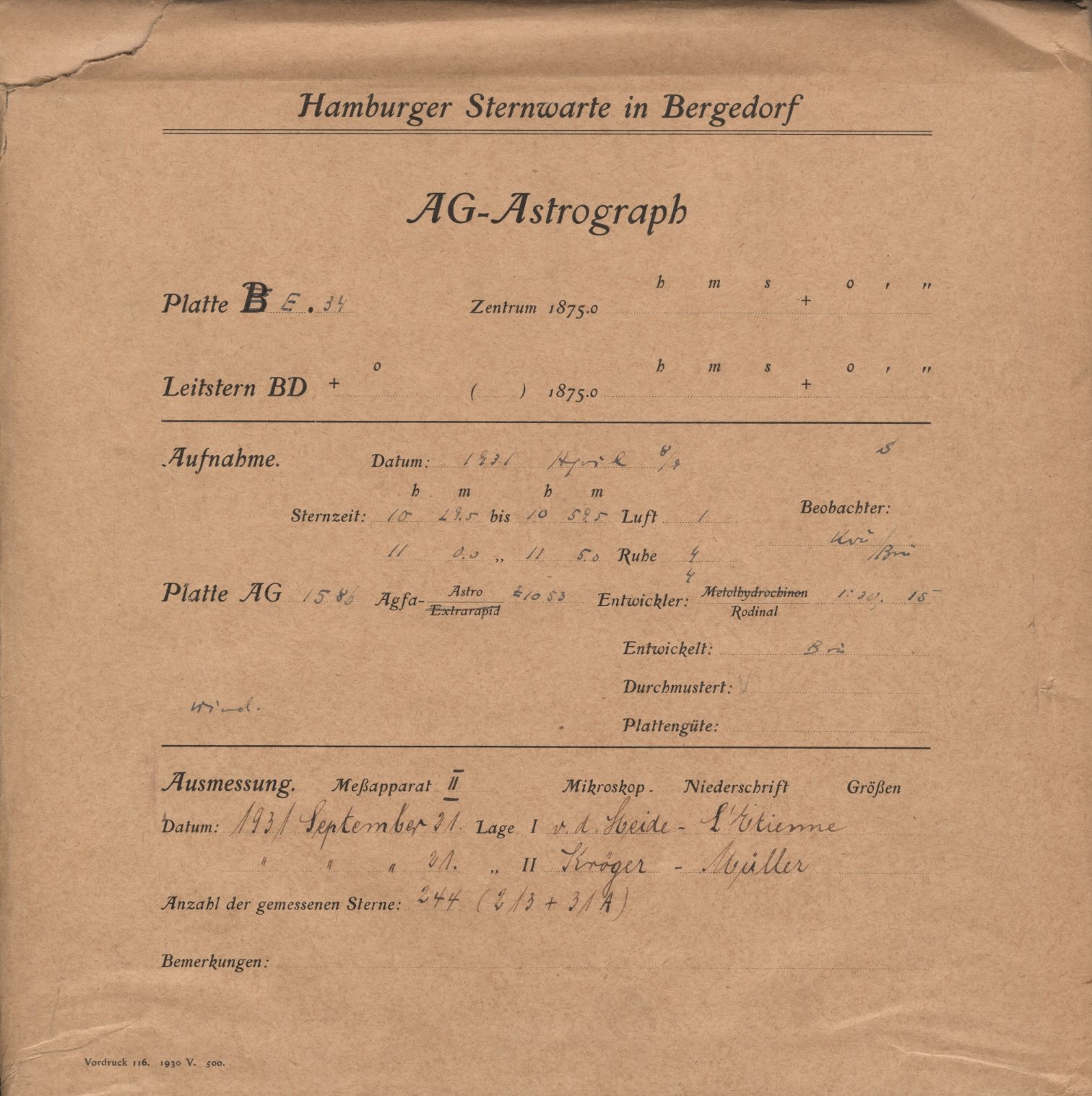 Plattenhuelle AG01586